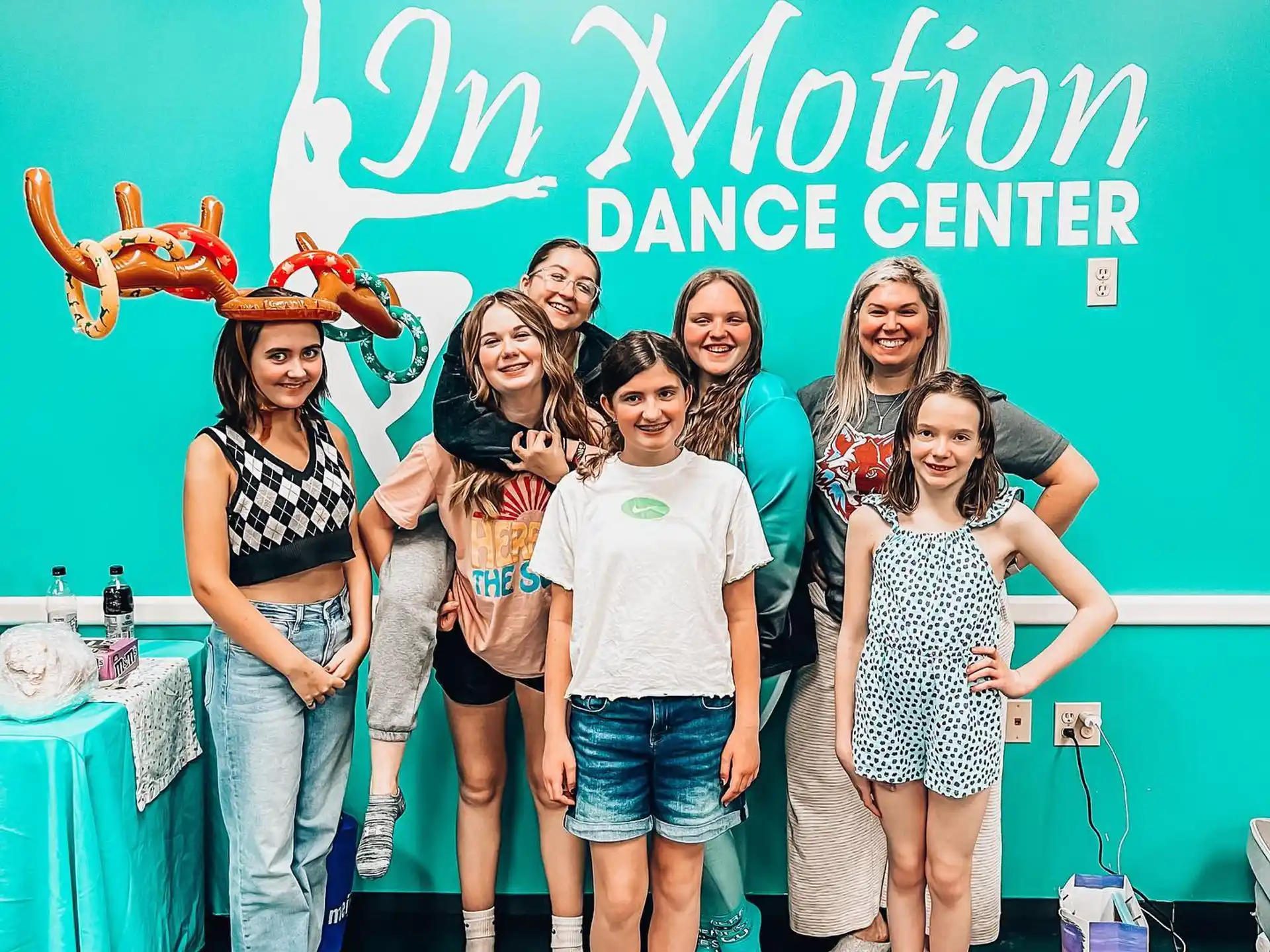 a group of people posing for the camera