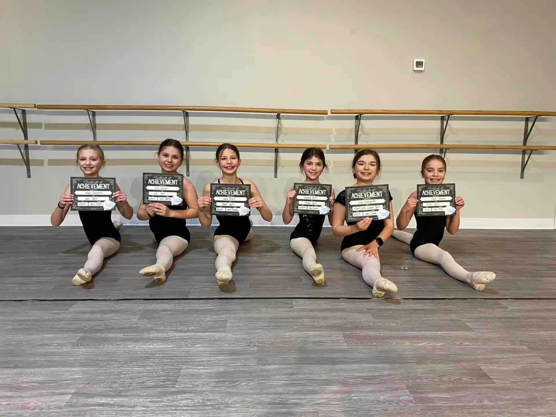 a group of girls in a gym