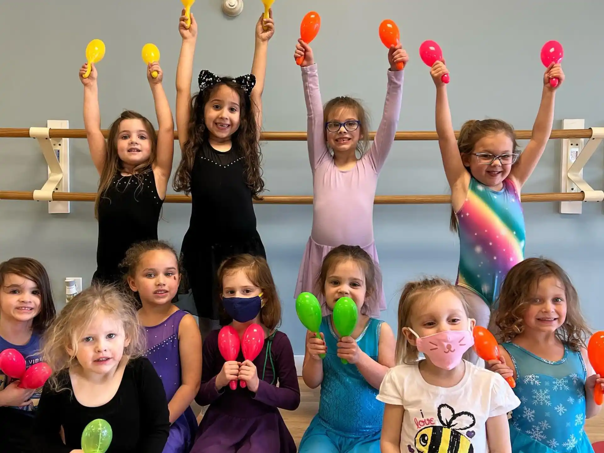 a group of children posing for a photo