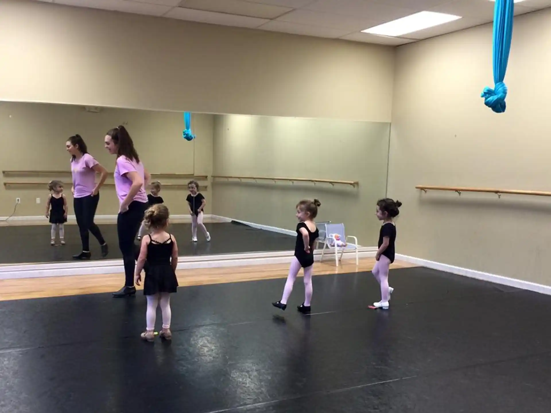 a group of children in a gym