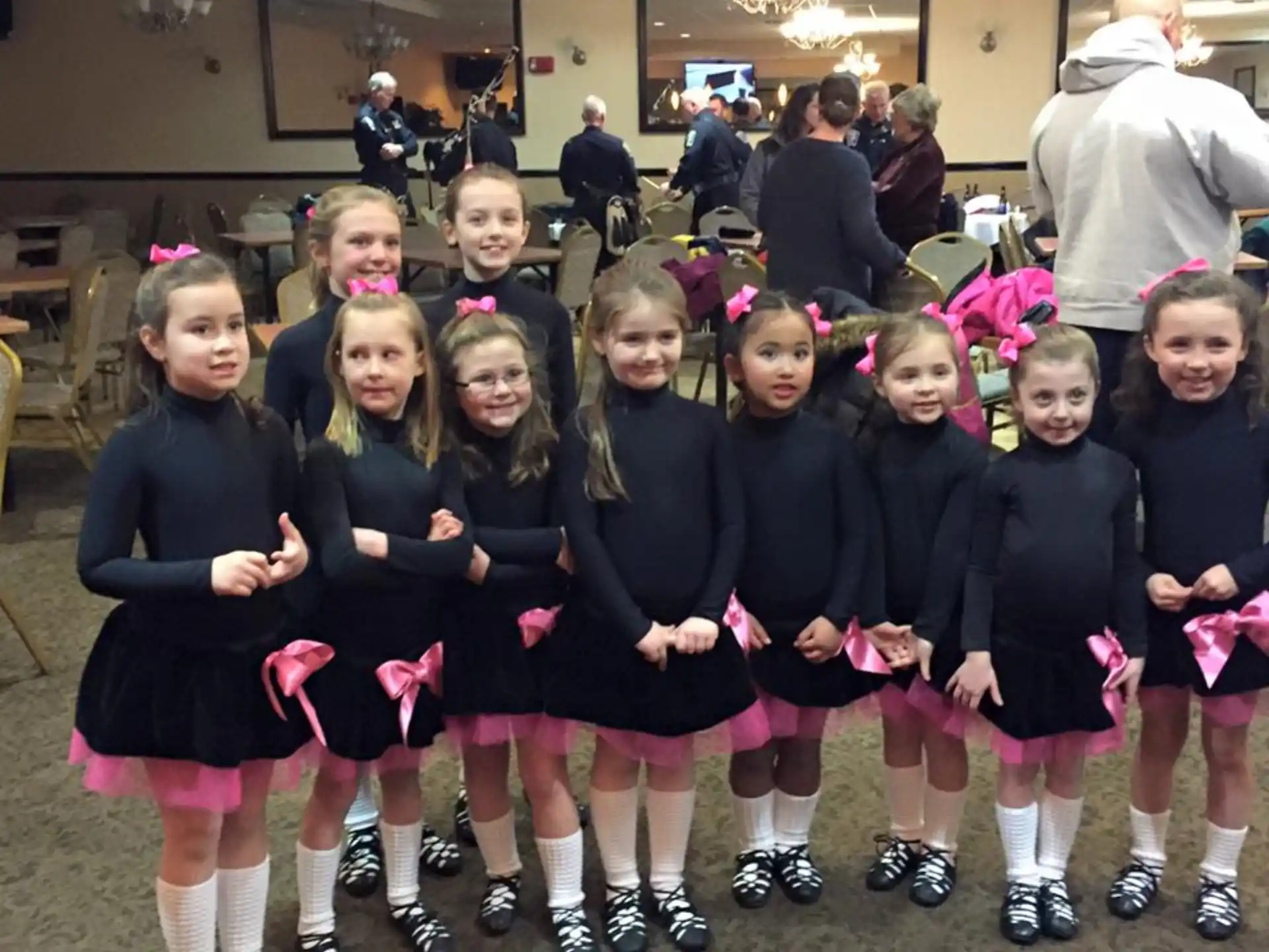 a group of girls posing for a photo