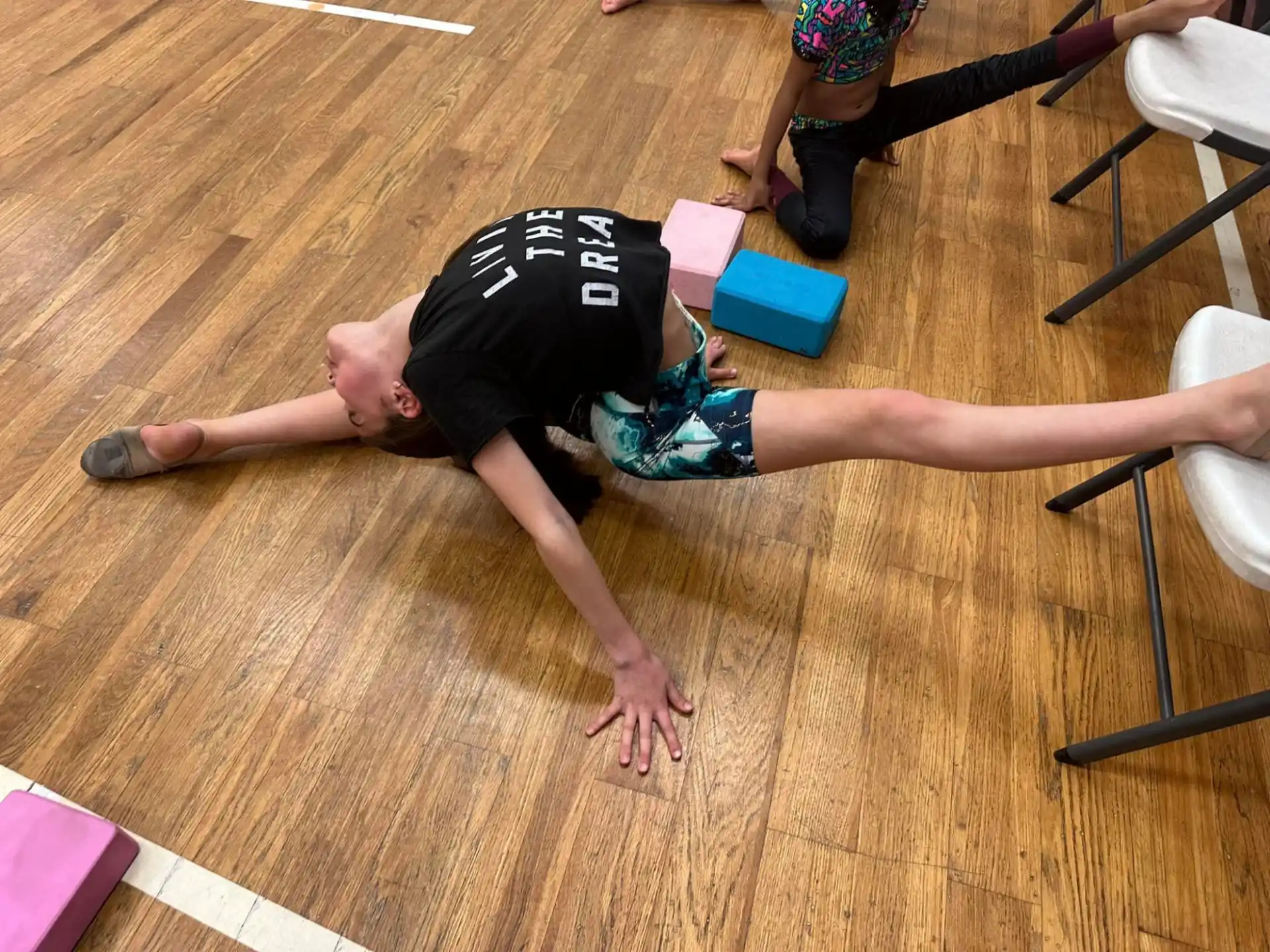 a baby on the floor