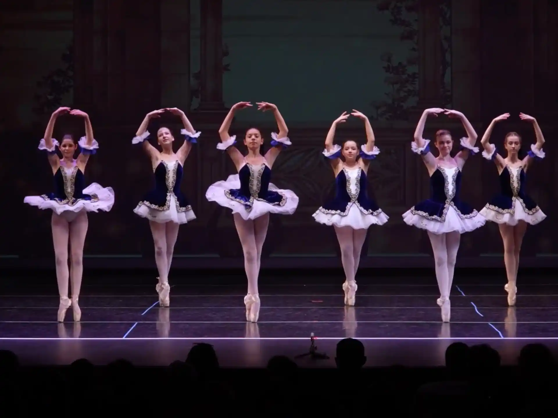a group of women dancing on a stage