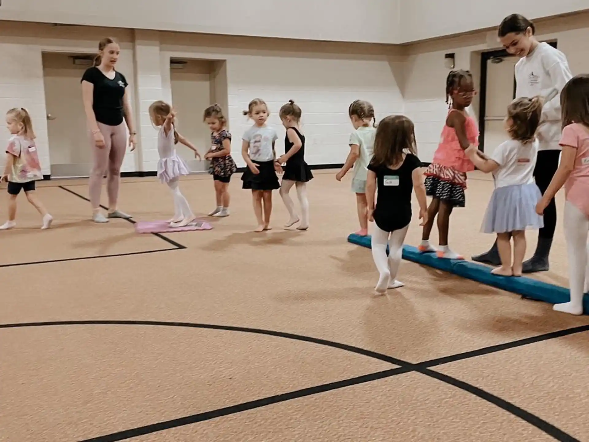 a group of people dancing