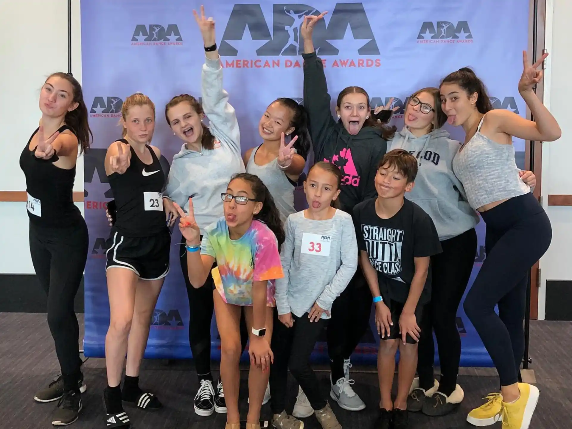 a group of people posing for a photo