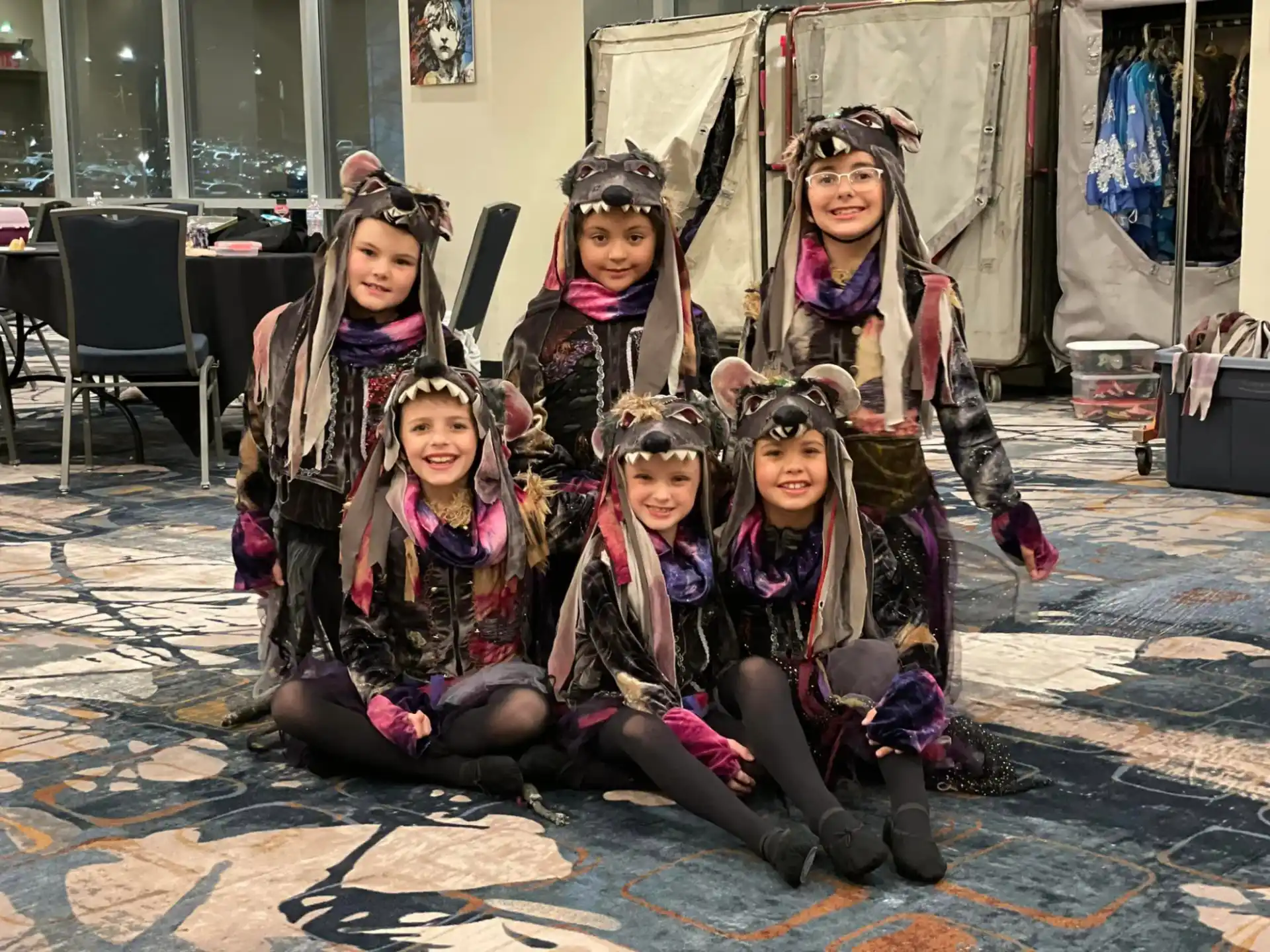 a group of girls in garment