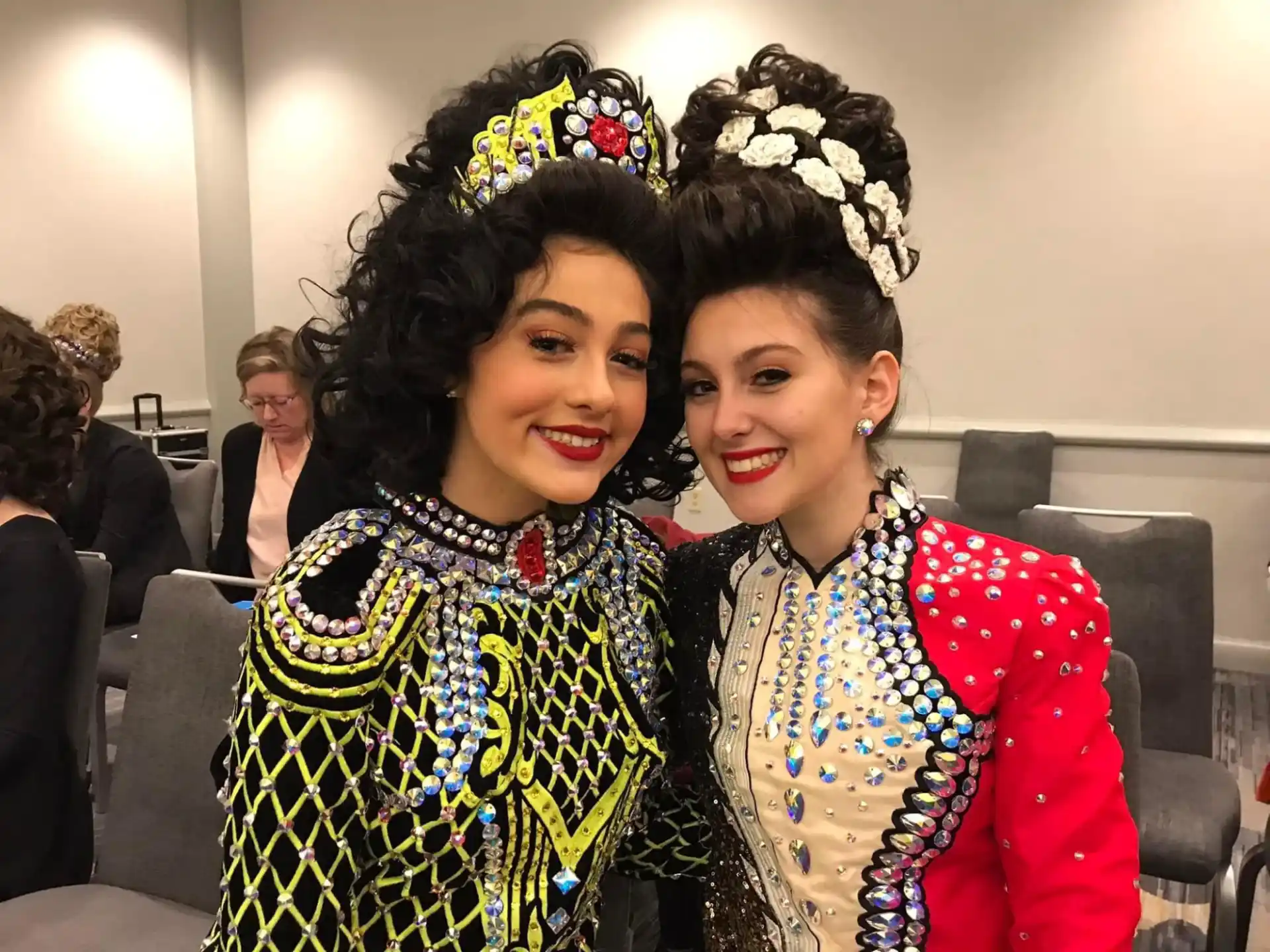 two women wearing traditional clothing