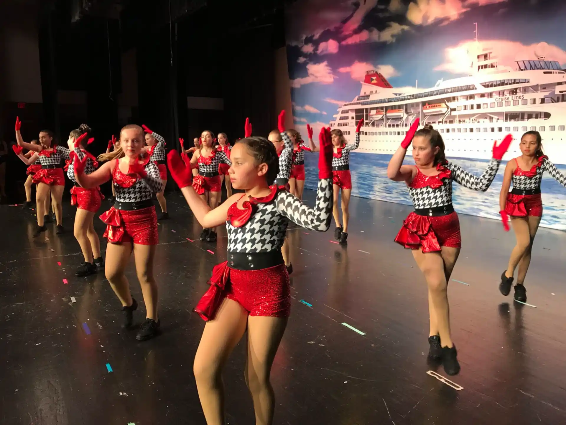 a group of women dancing