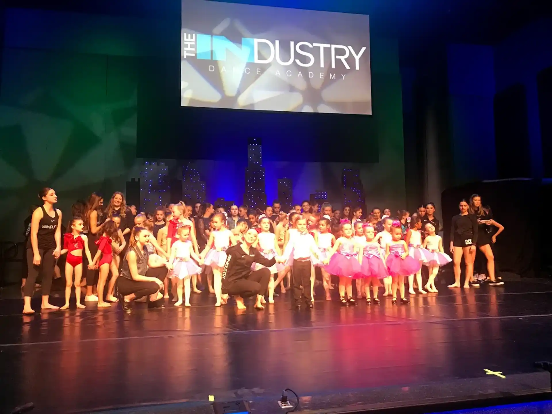 a group of people on a stage