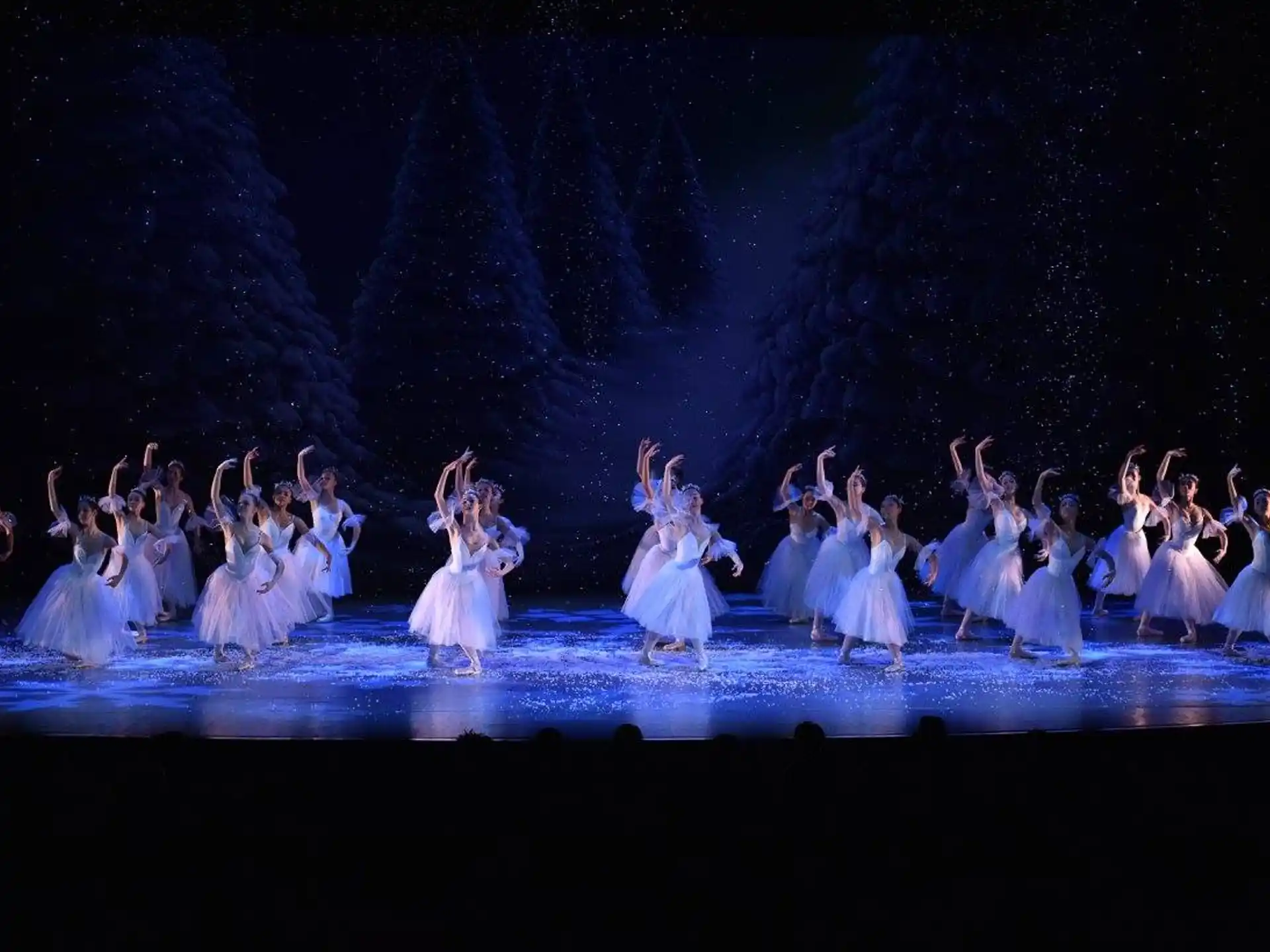 a group of dancers performing on a stage