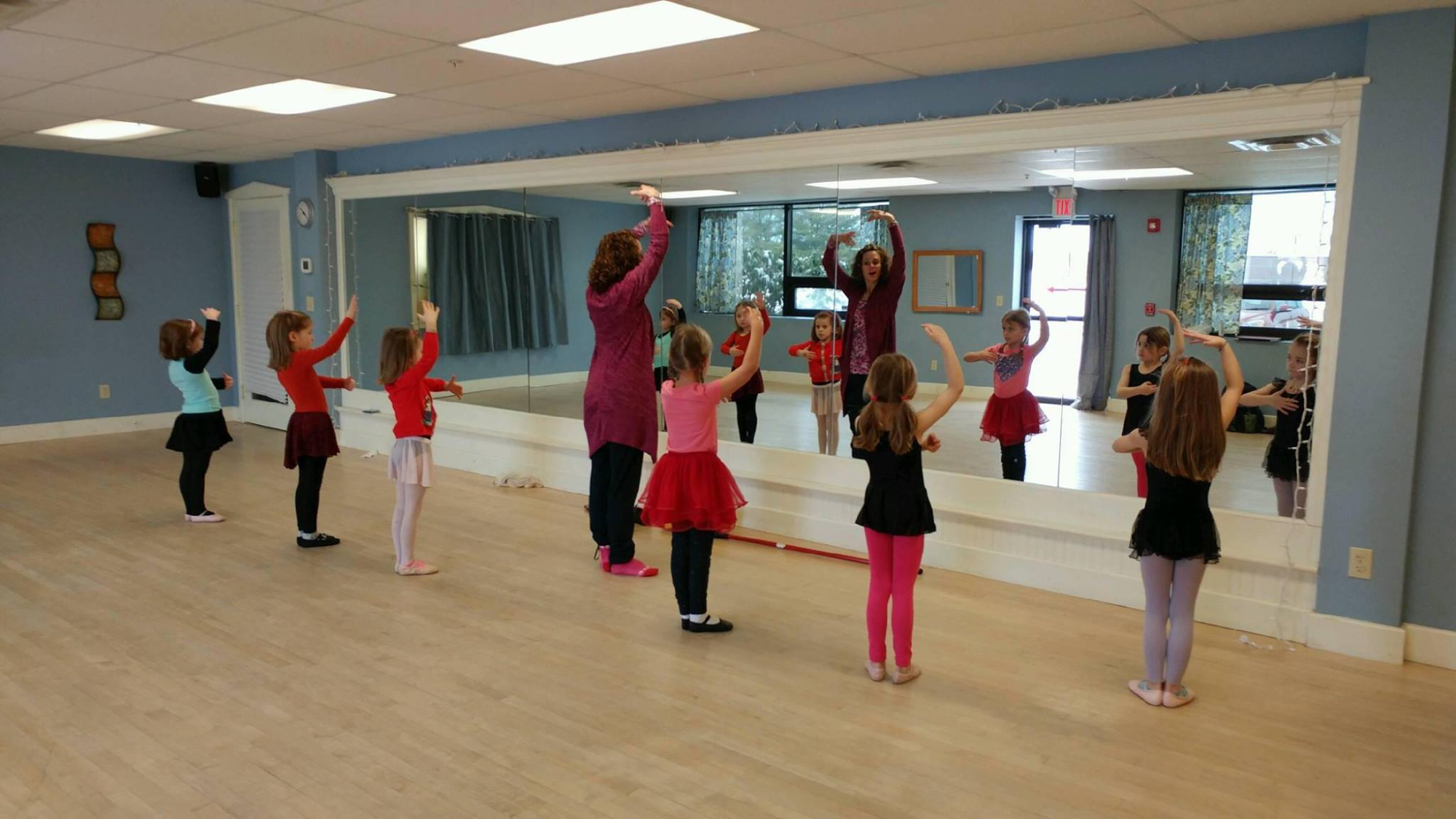 a group of people dancing