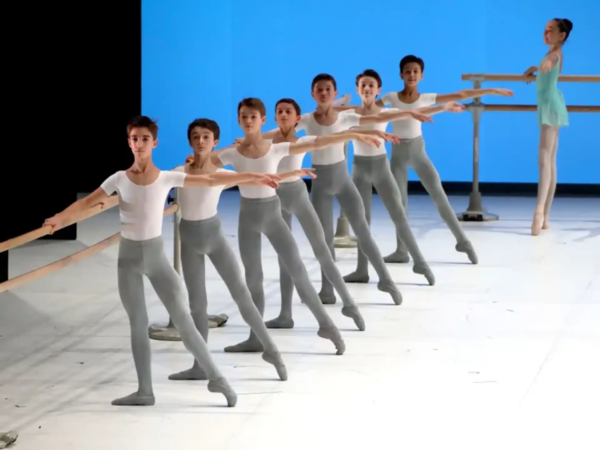 a group of people dancing