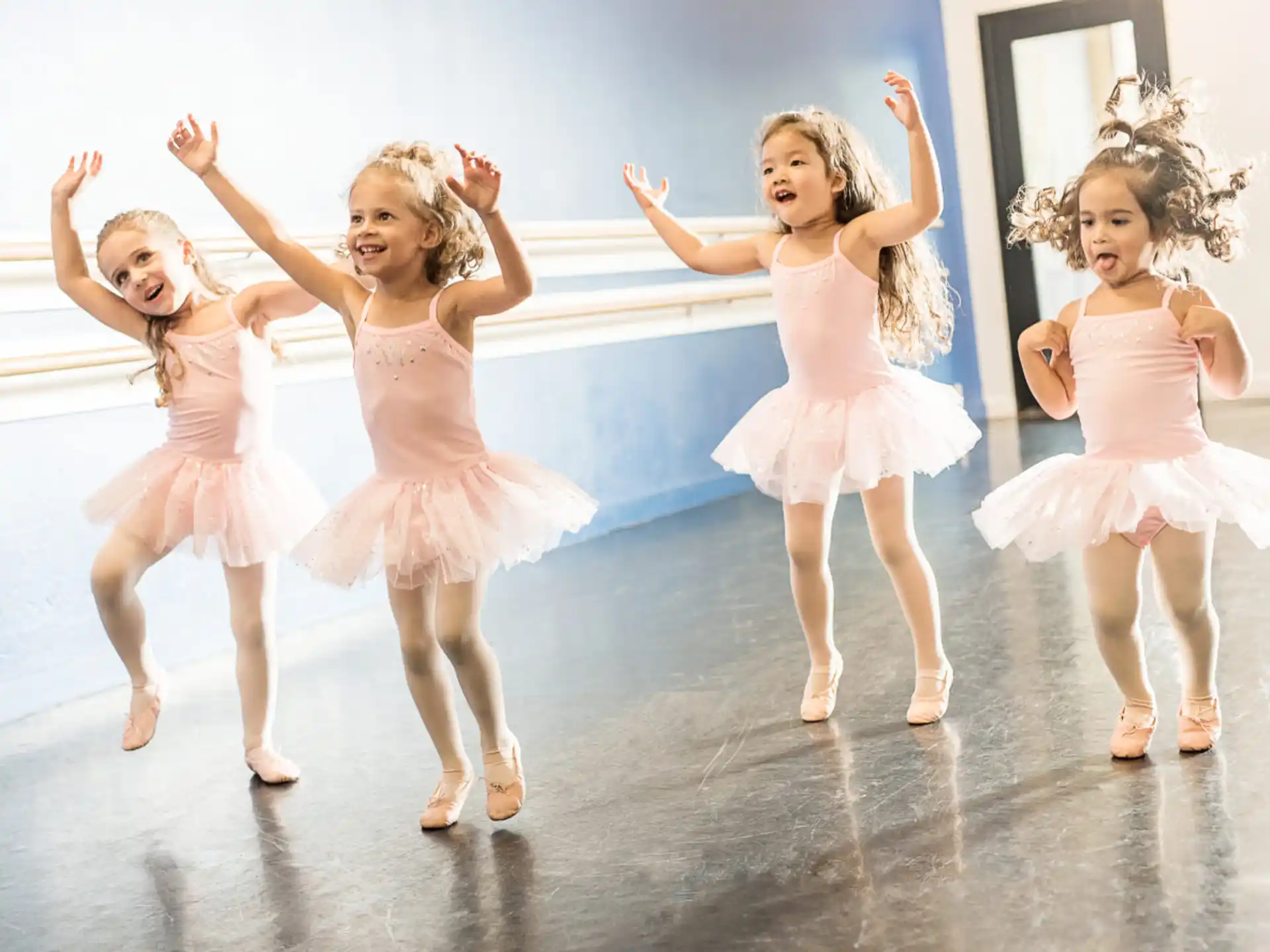 a group of girls dancing
