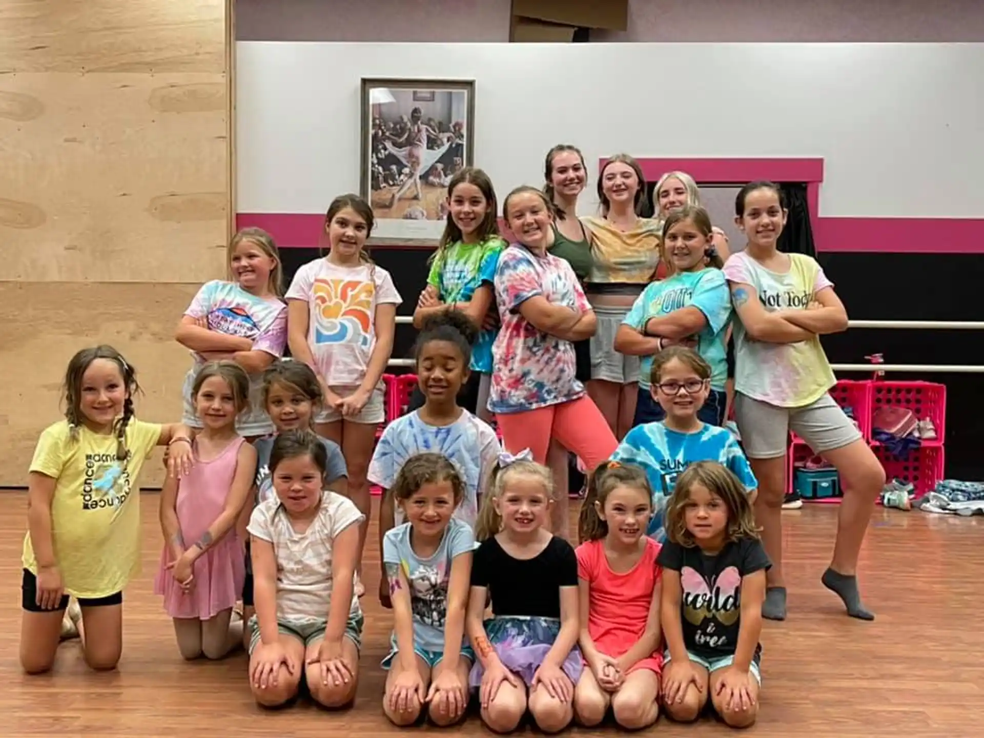 a group of children posing for a photo