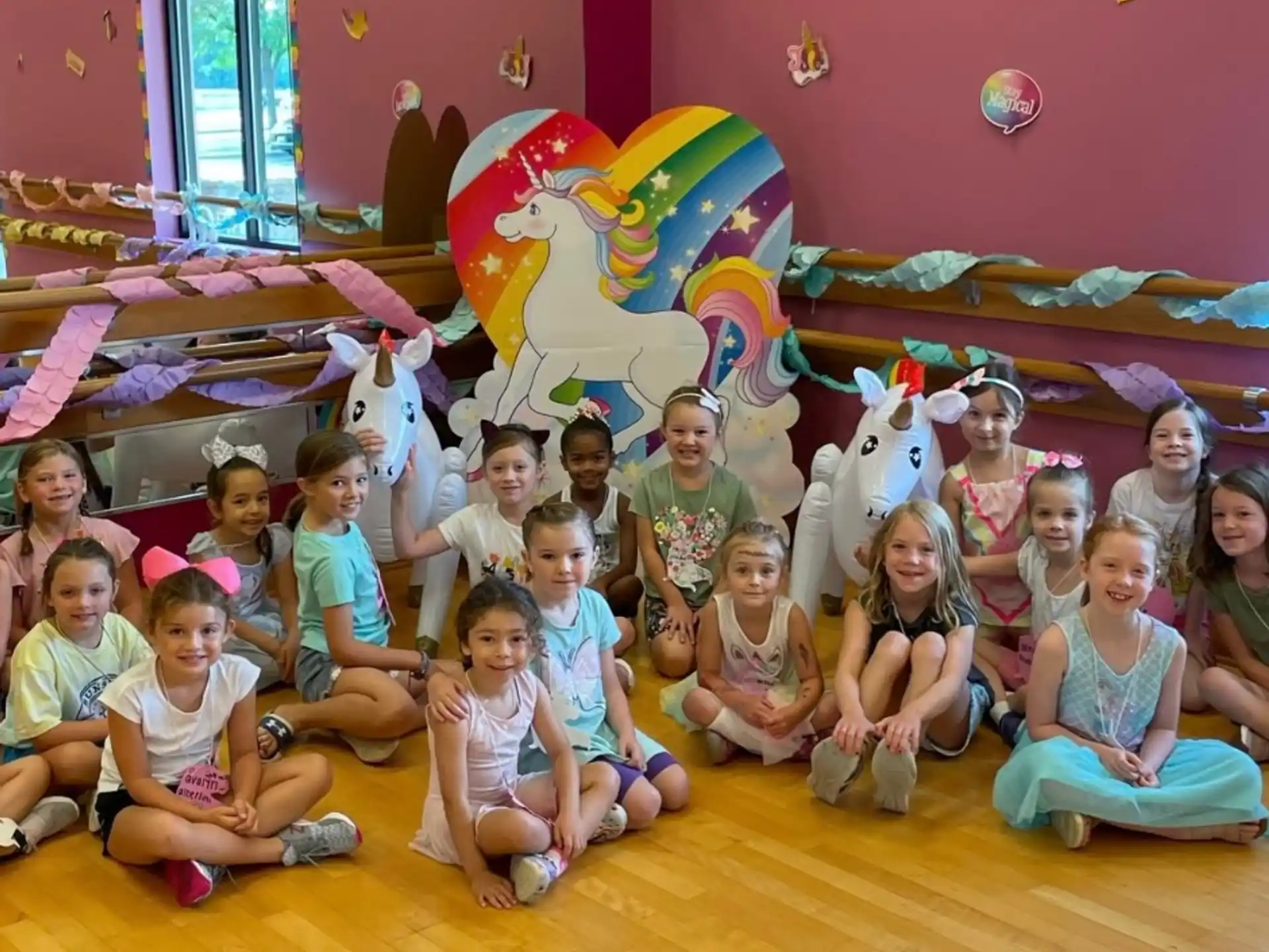 a group of children posing for a photo