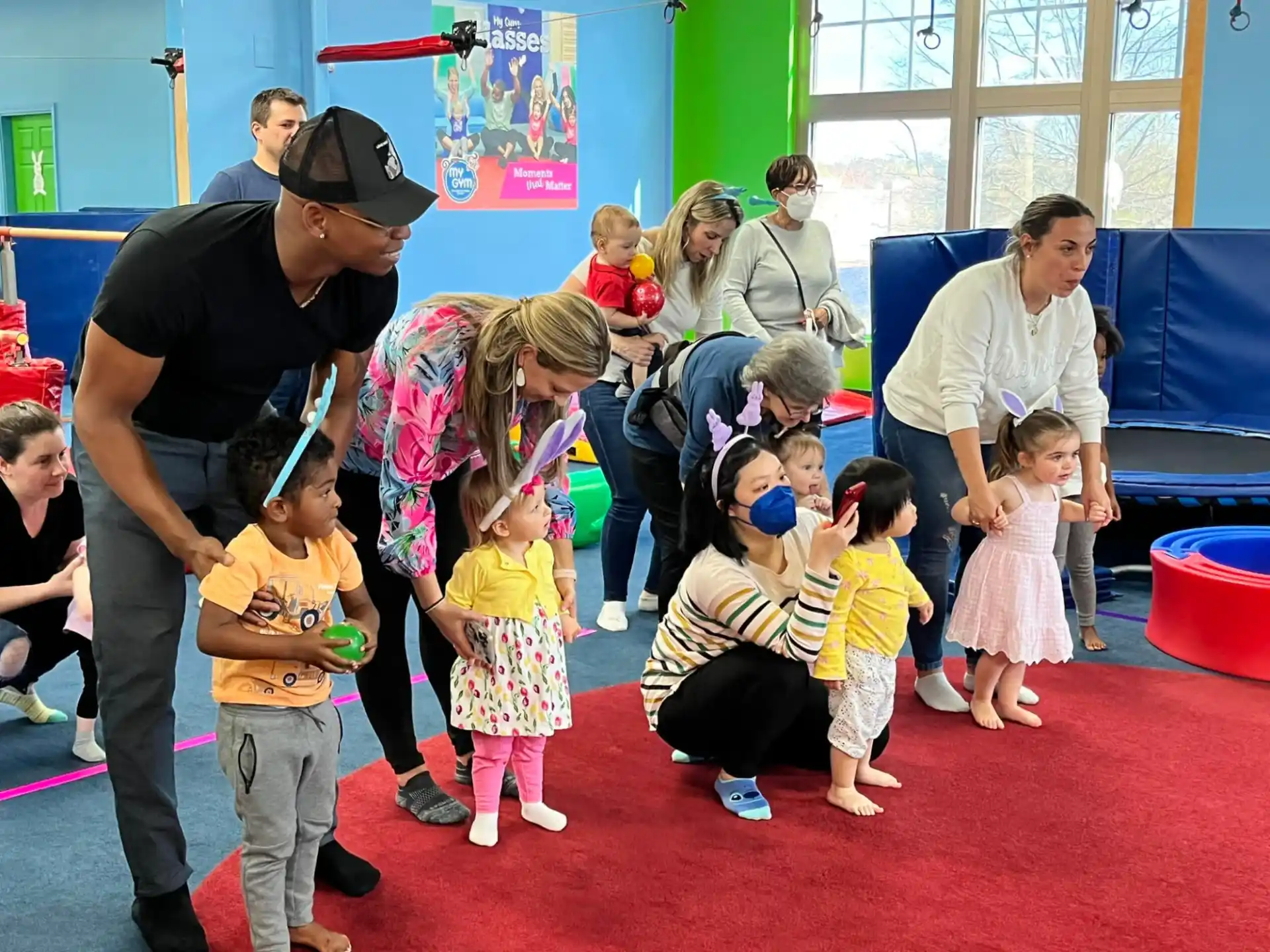a group of children in a room