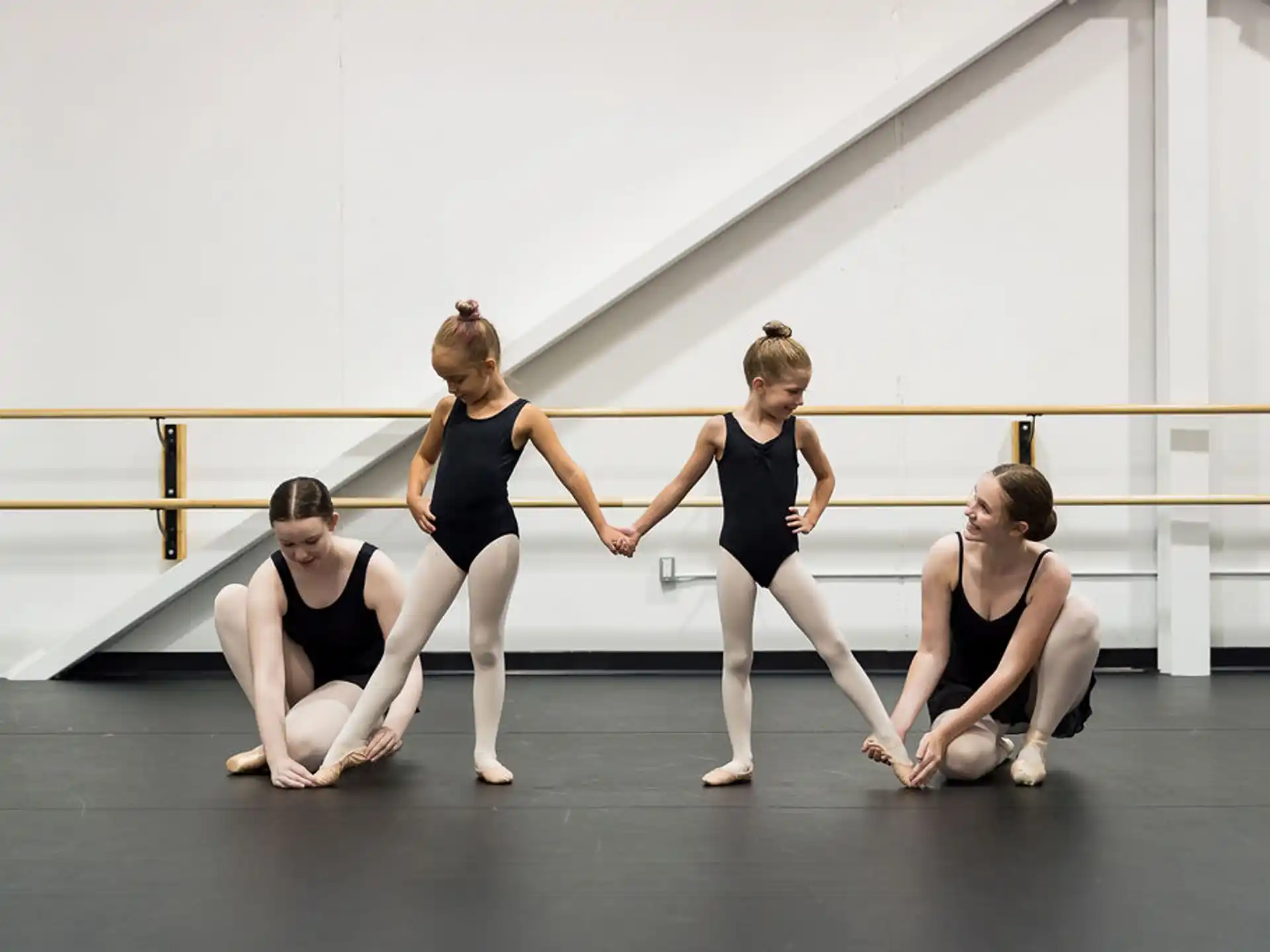 a group of women exercising