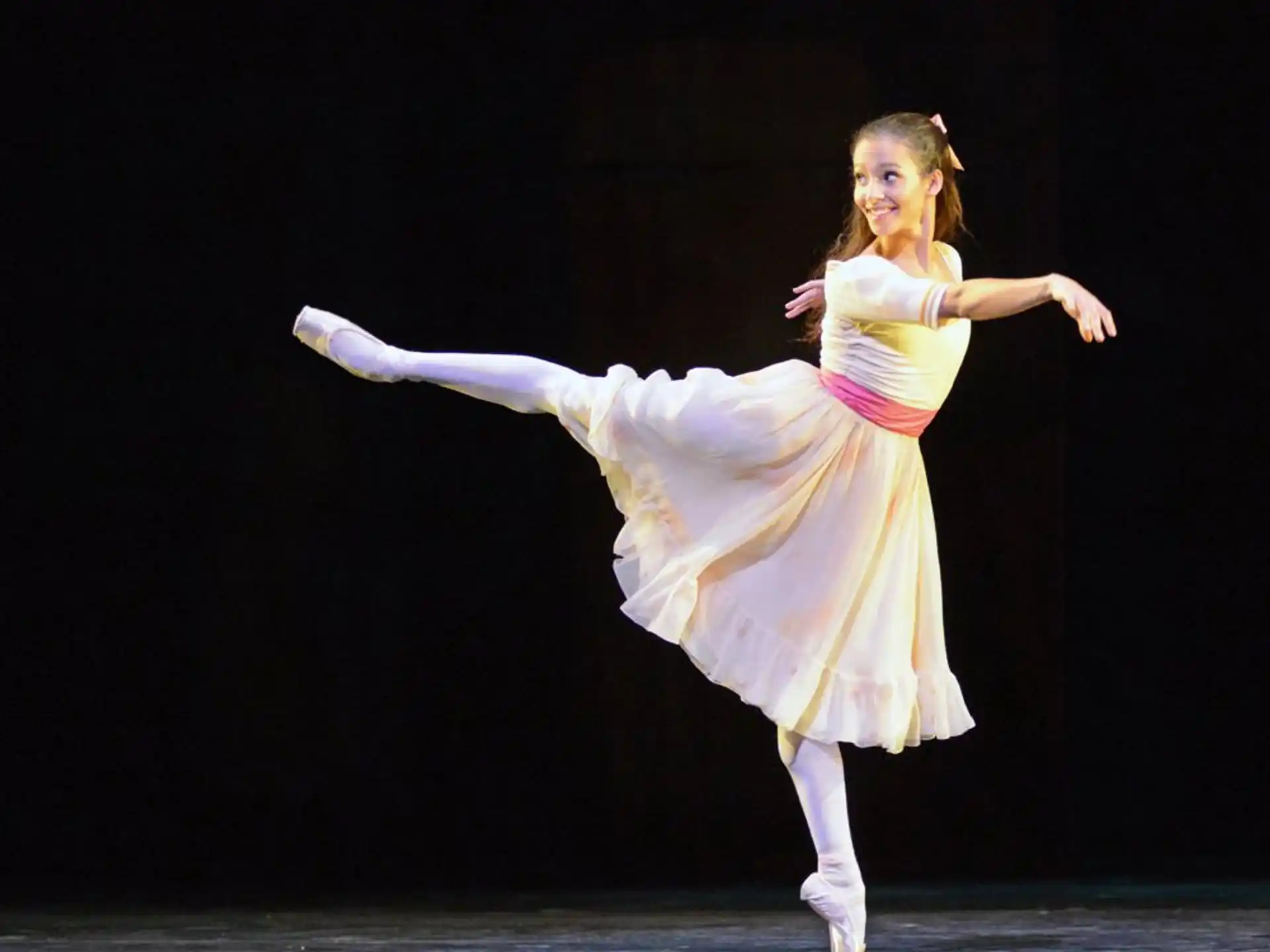 a person dancing on a stage