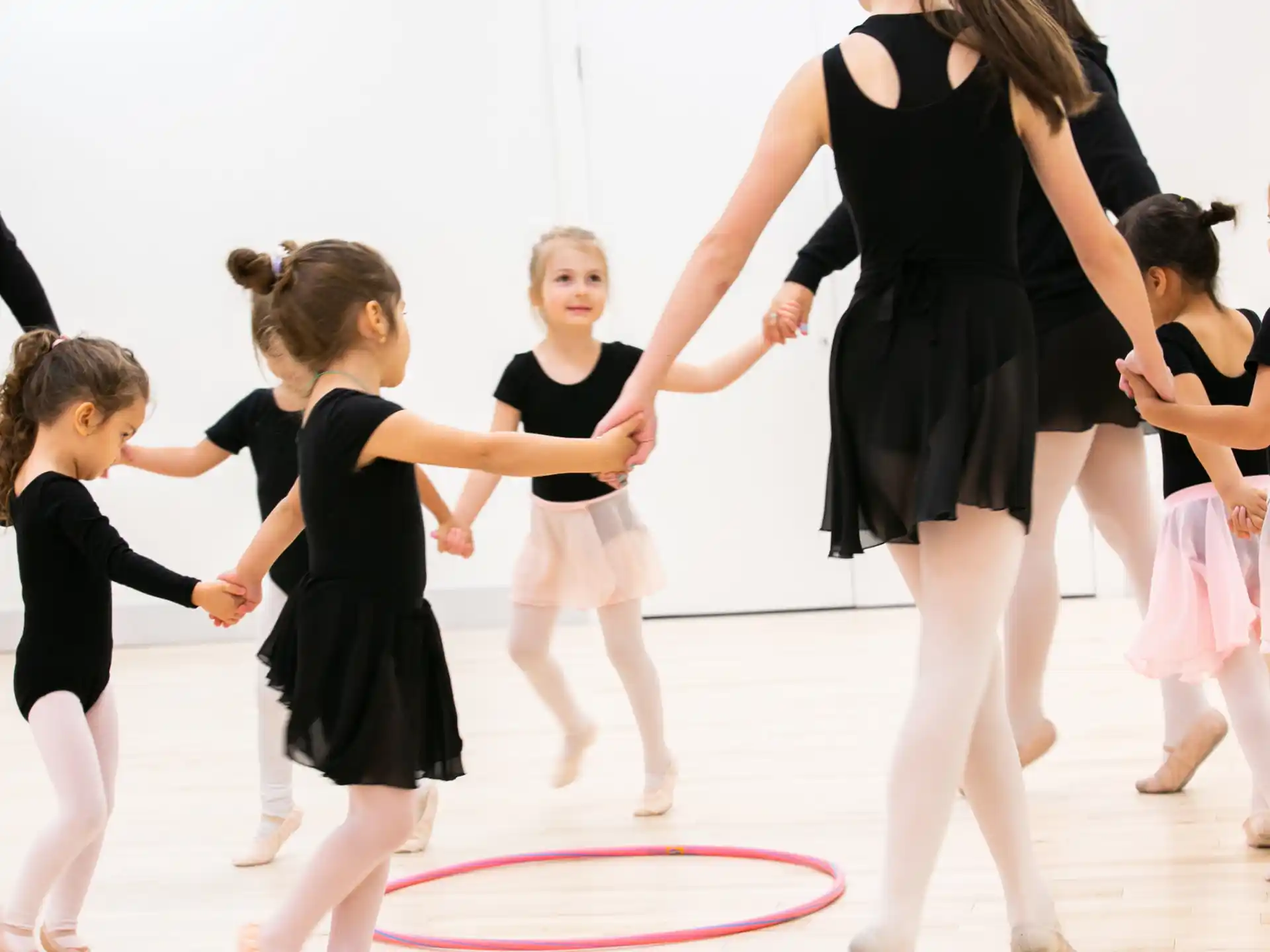 a group of girls dancing