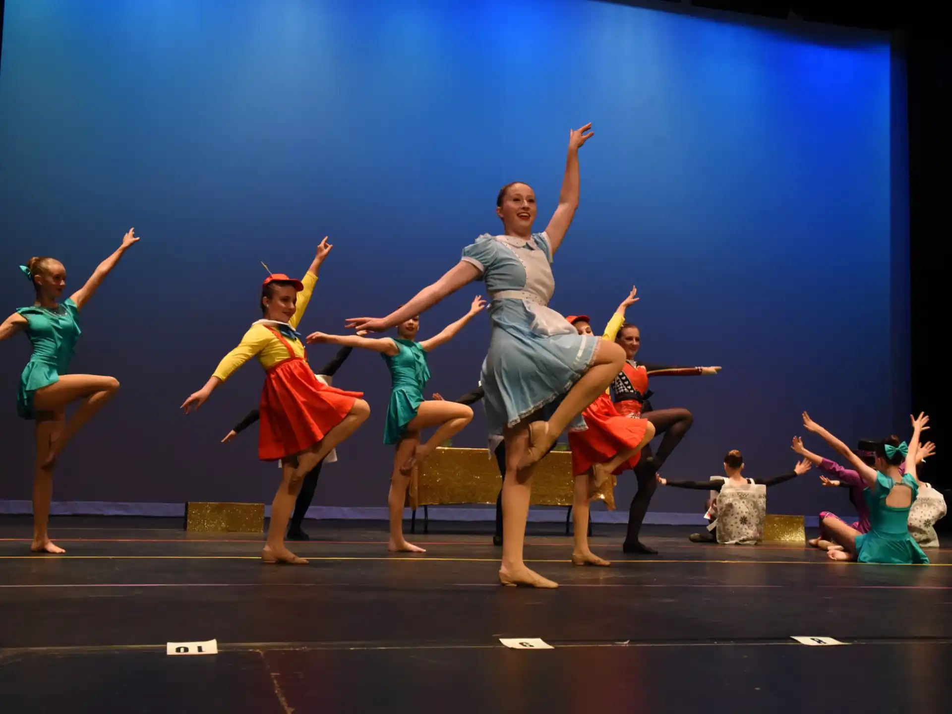 a group of people dancing
