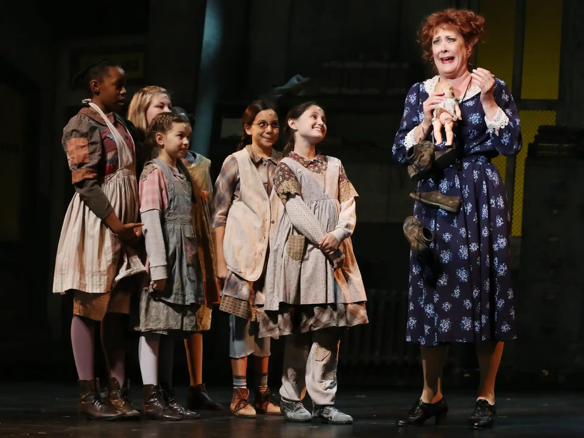 a group of children on a stage
