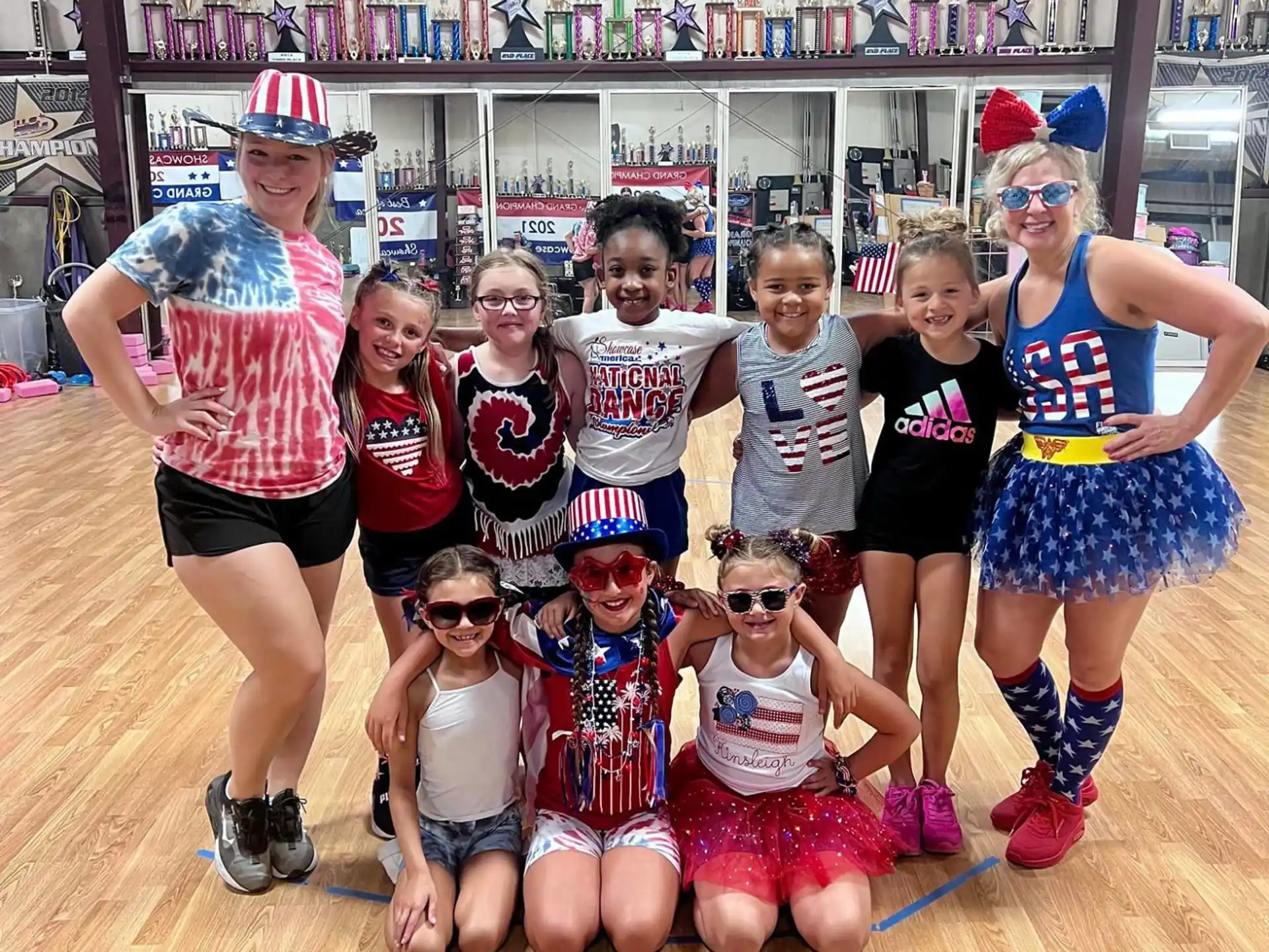 a group of children posing for a photo