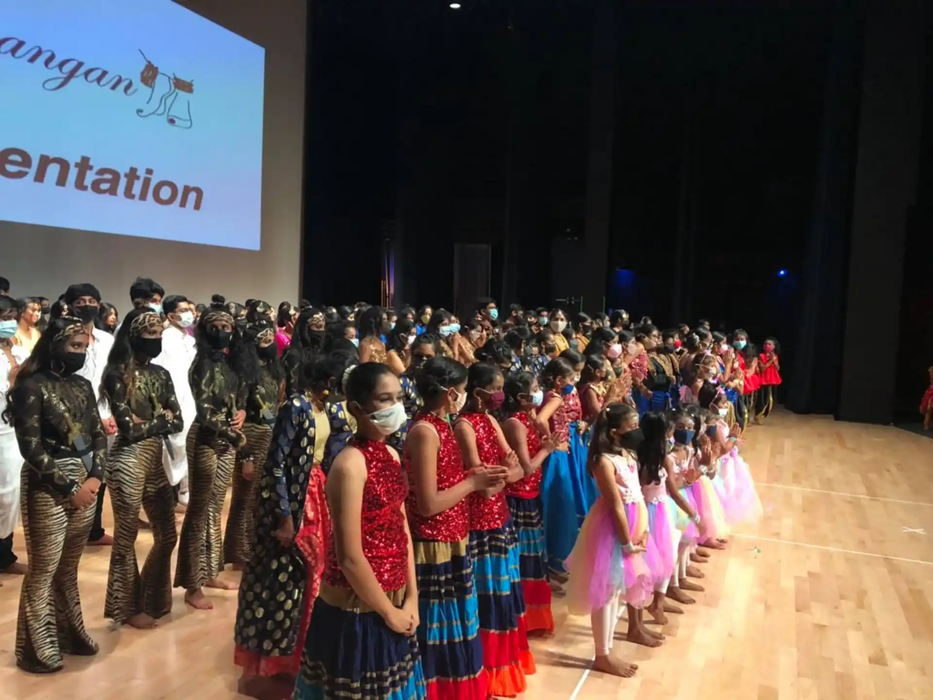 a group of people dancing