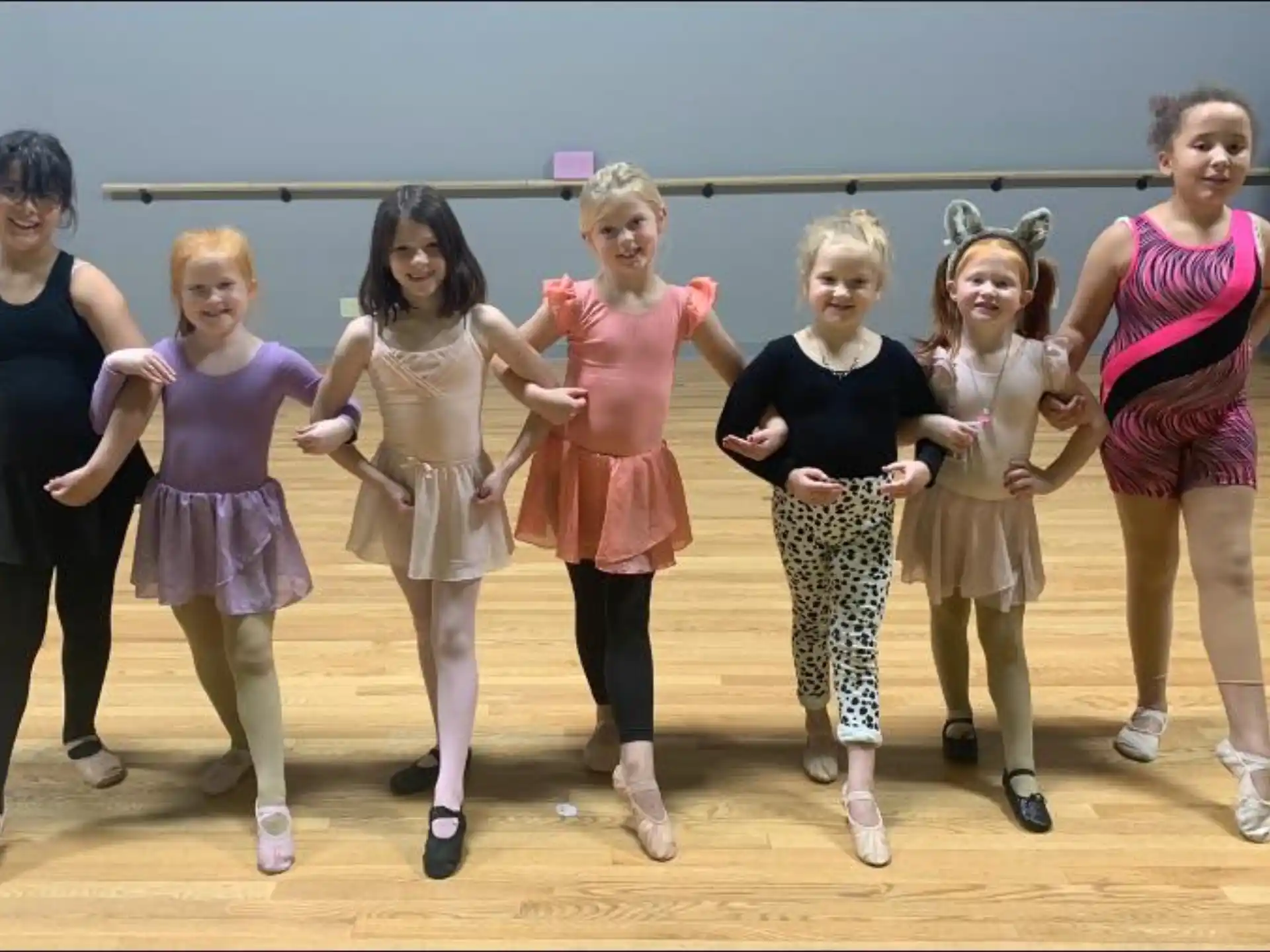 a group of women dancing