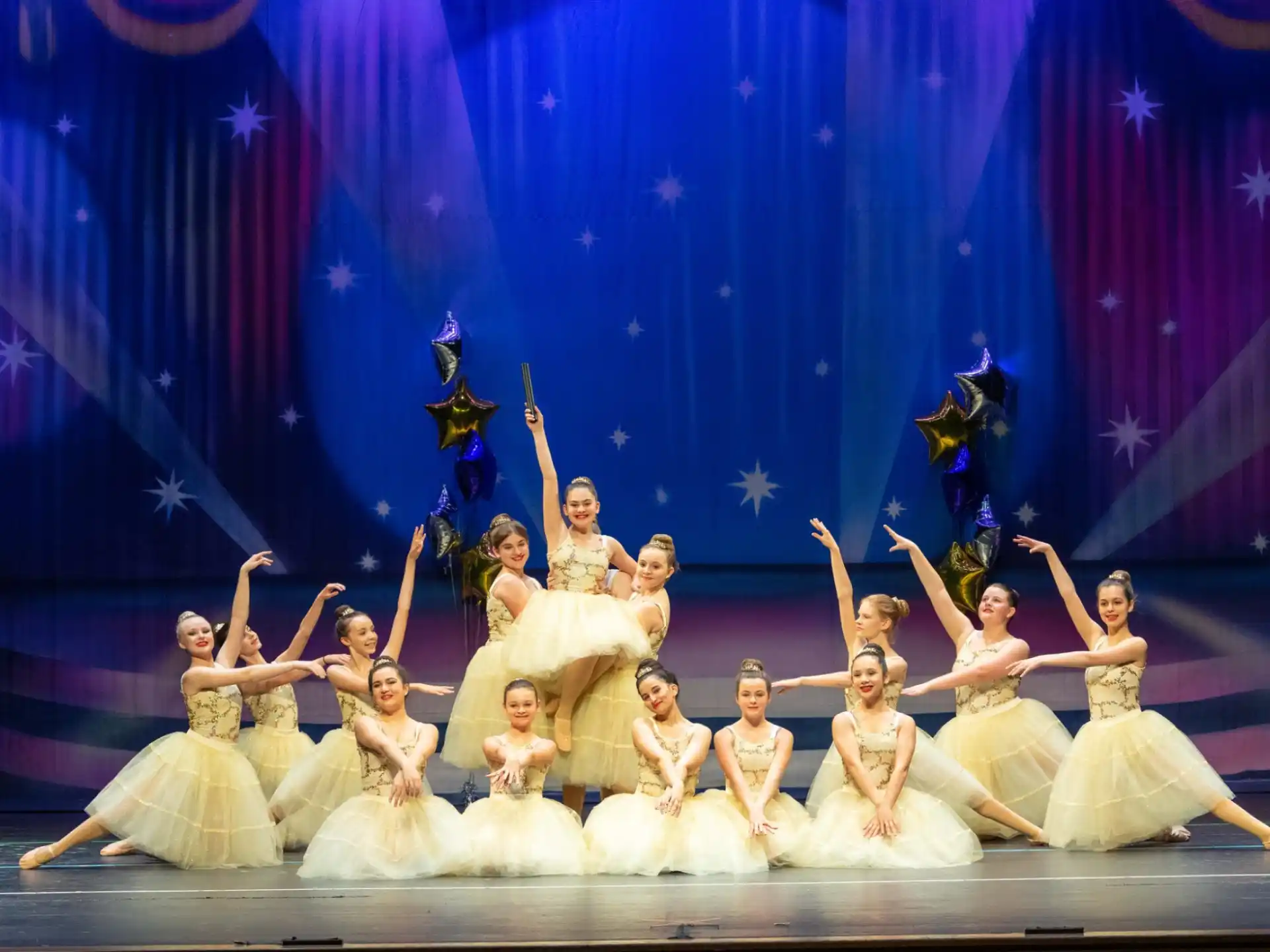 a group of people on a stage
