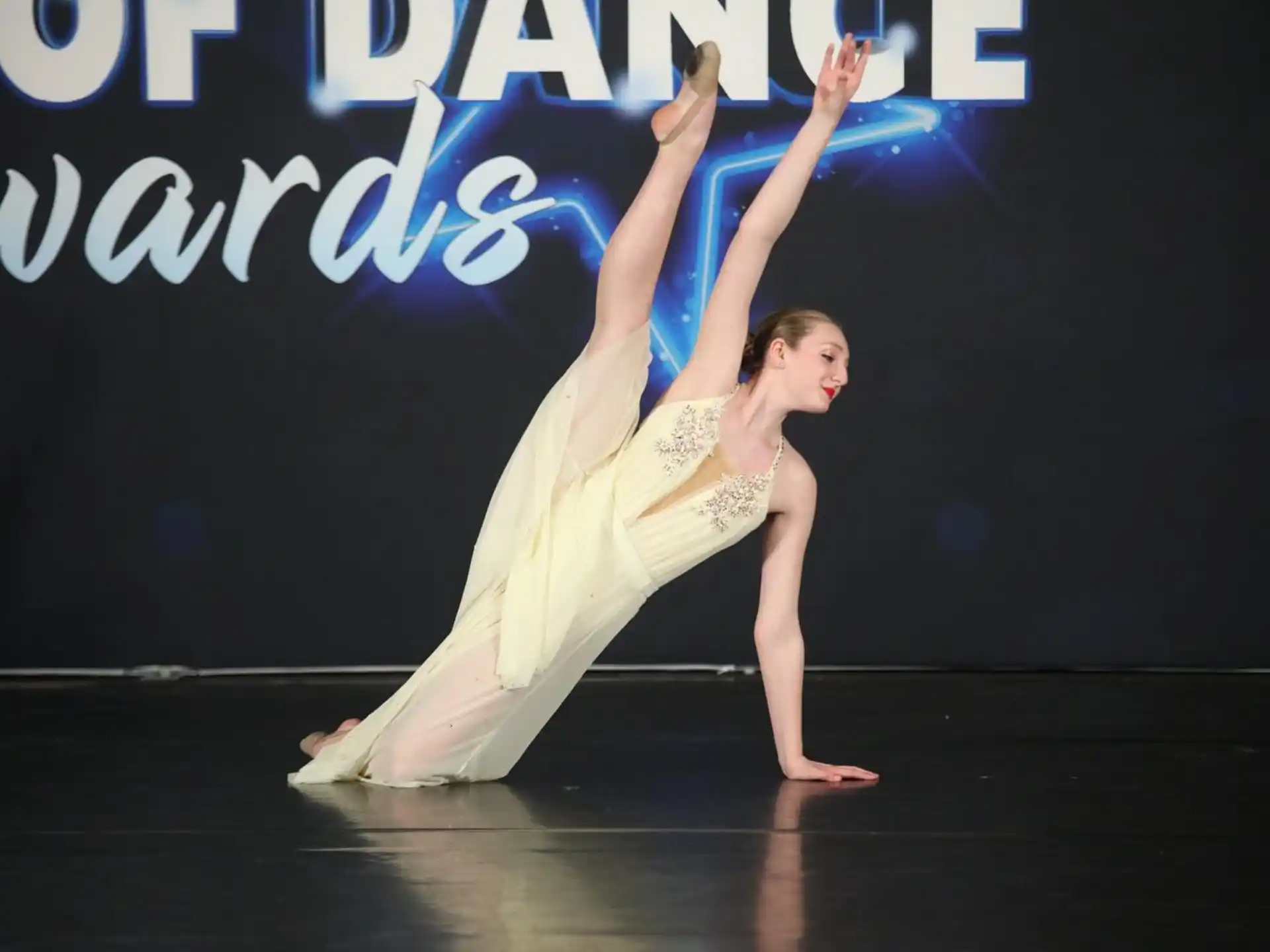 a person dancing on a stage