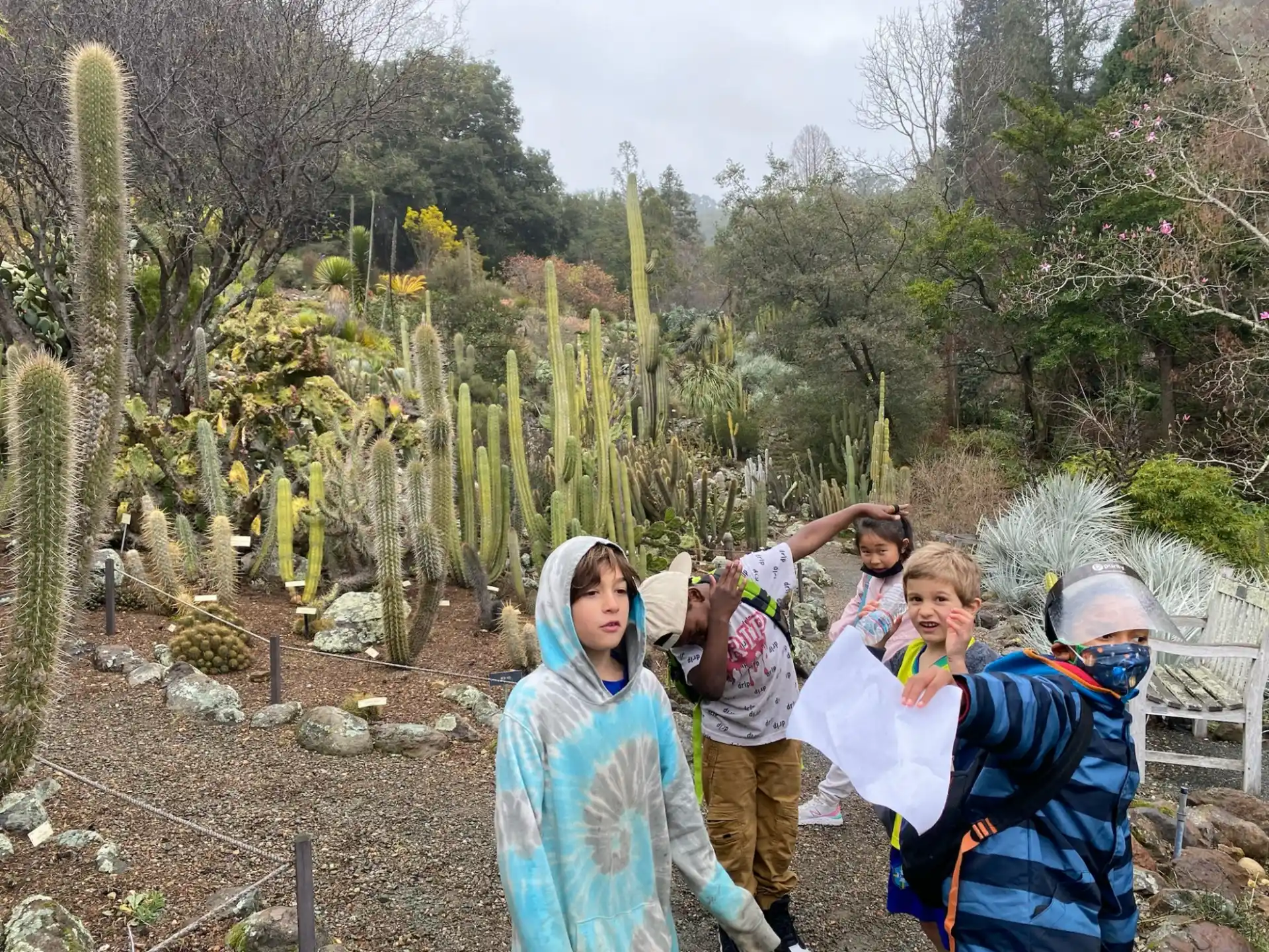 a group of people taking pictures