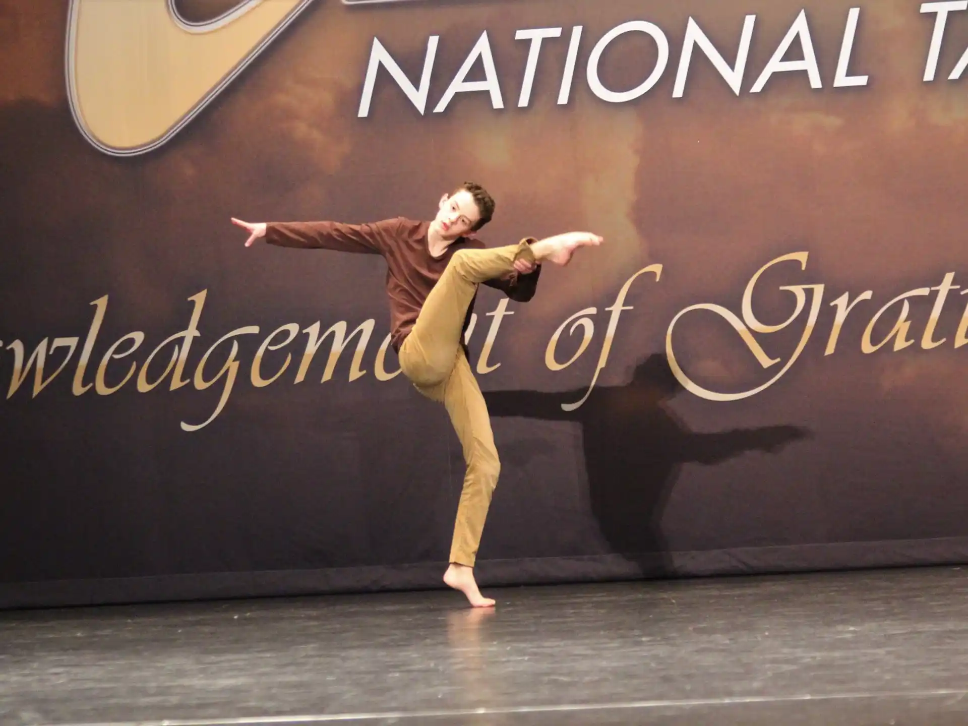 a woman dancing on a stage