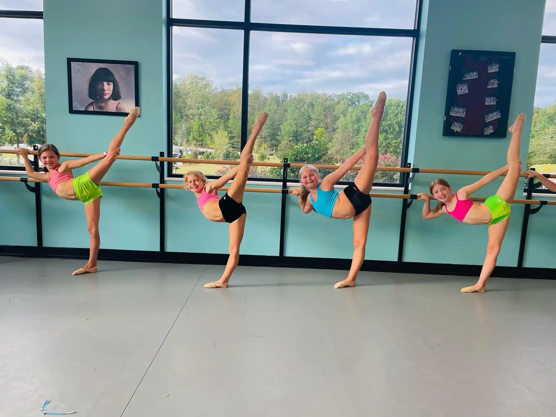 a group of women doing yoga