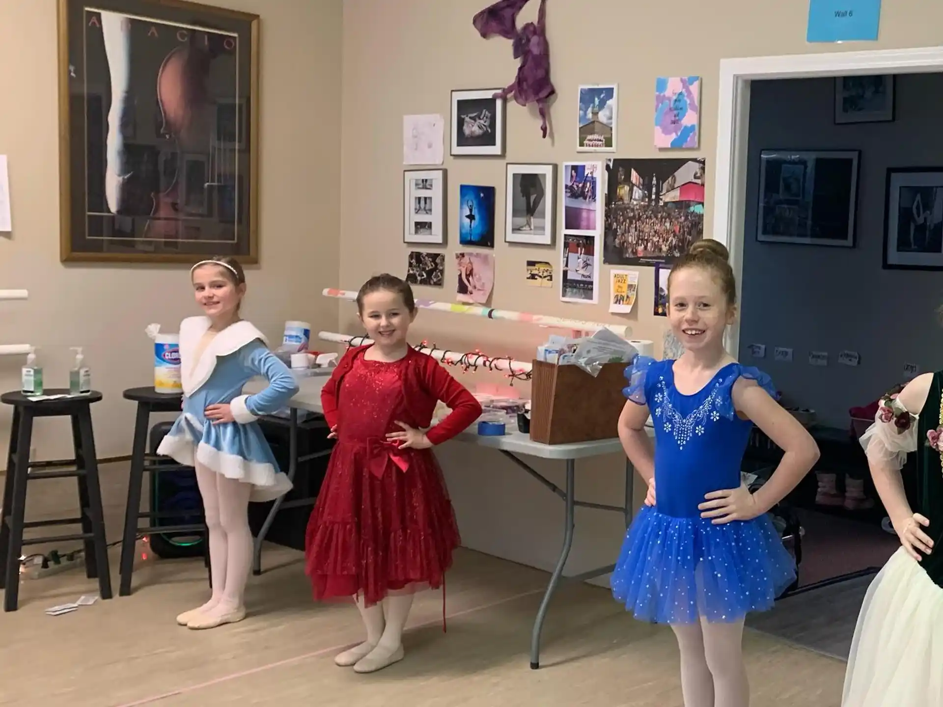 a group of girls in a room