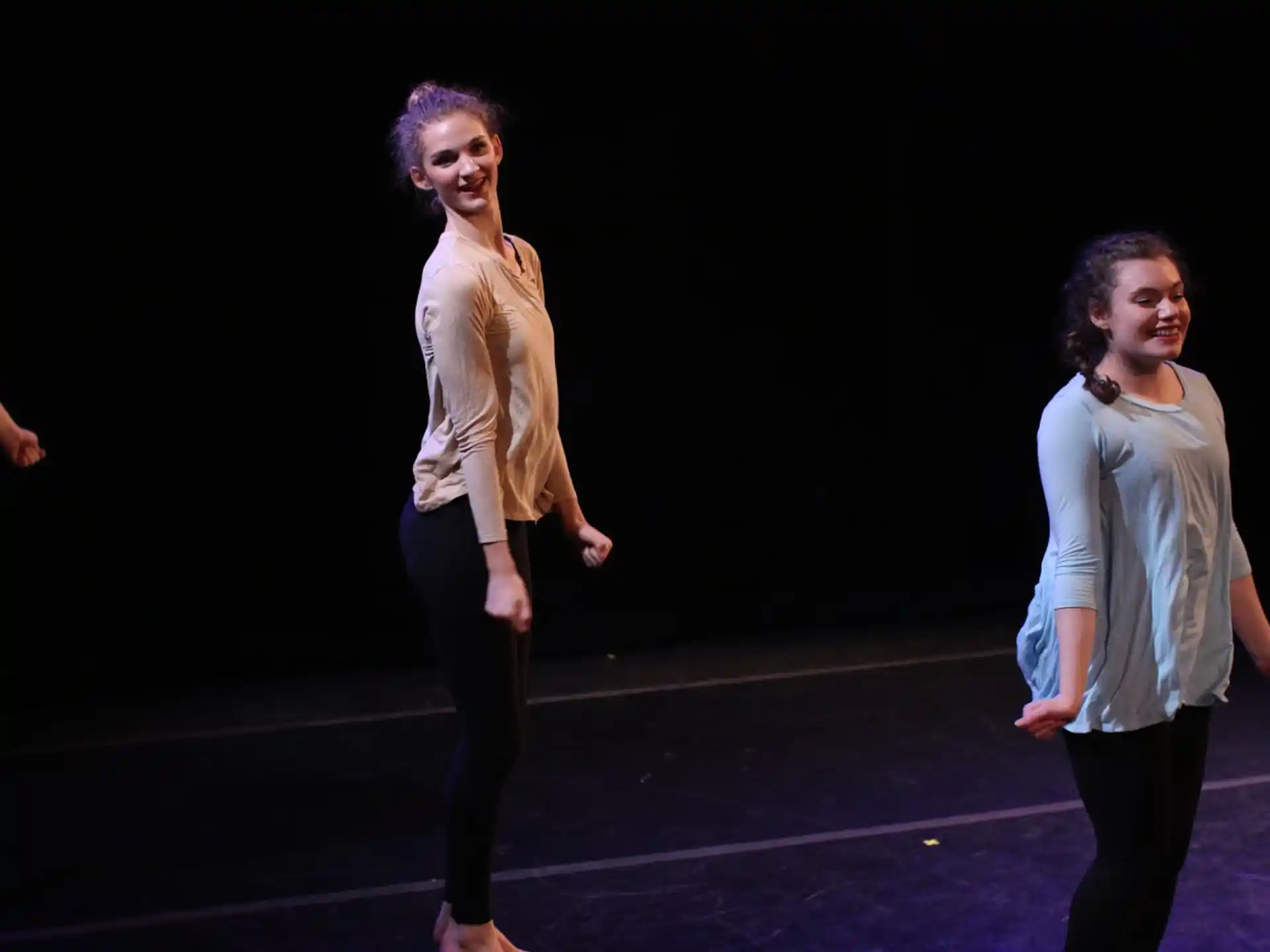 a man and woman dancing