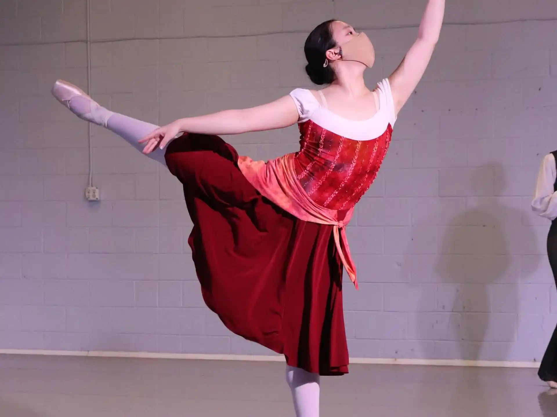 a person dancing on a stage