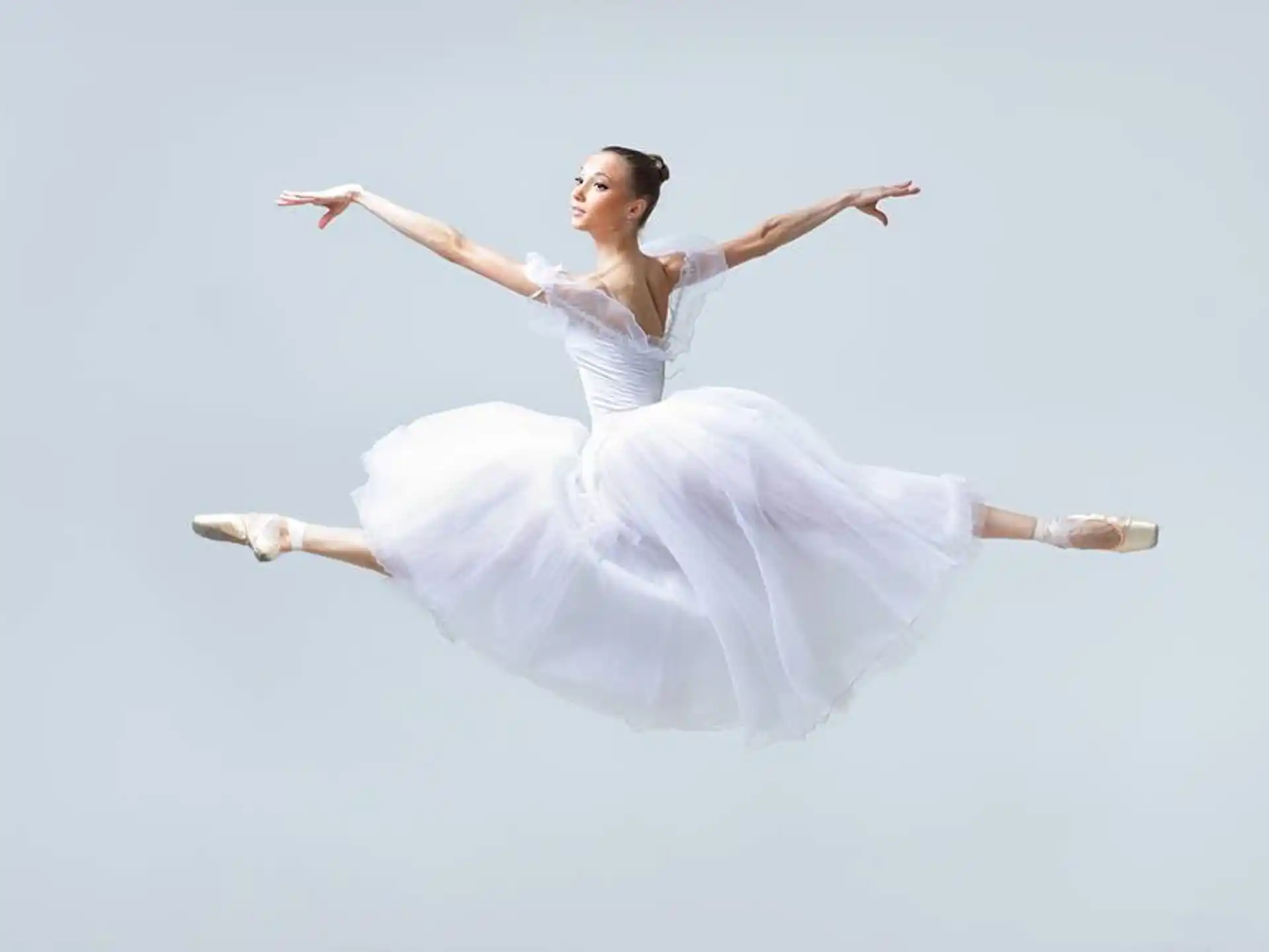 a woman in a white dress