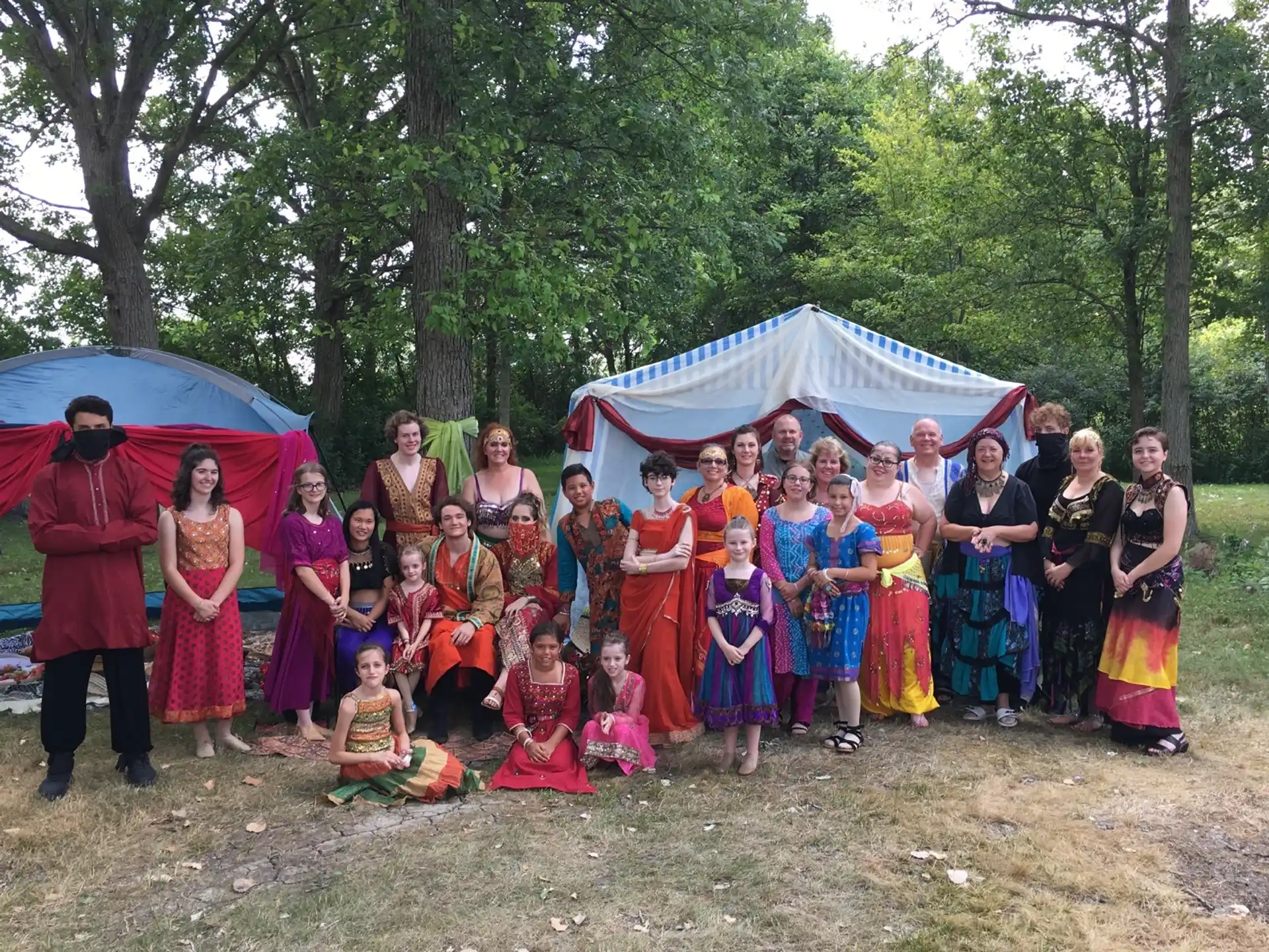 a group of people posing for a photo