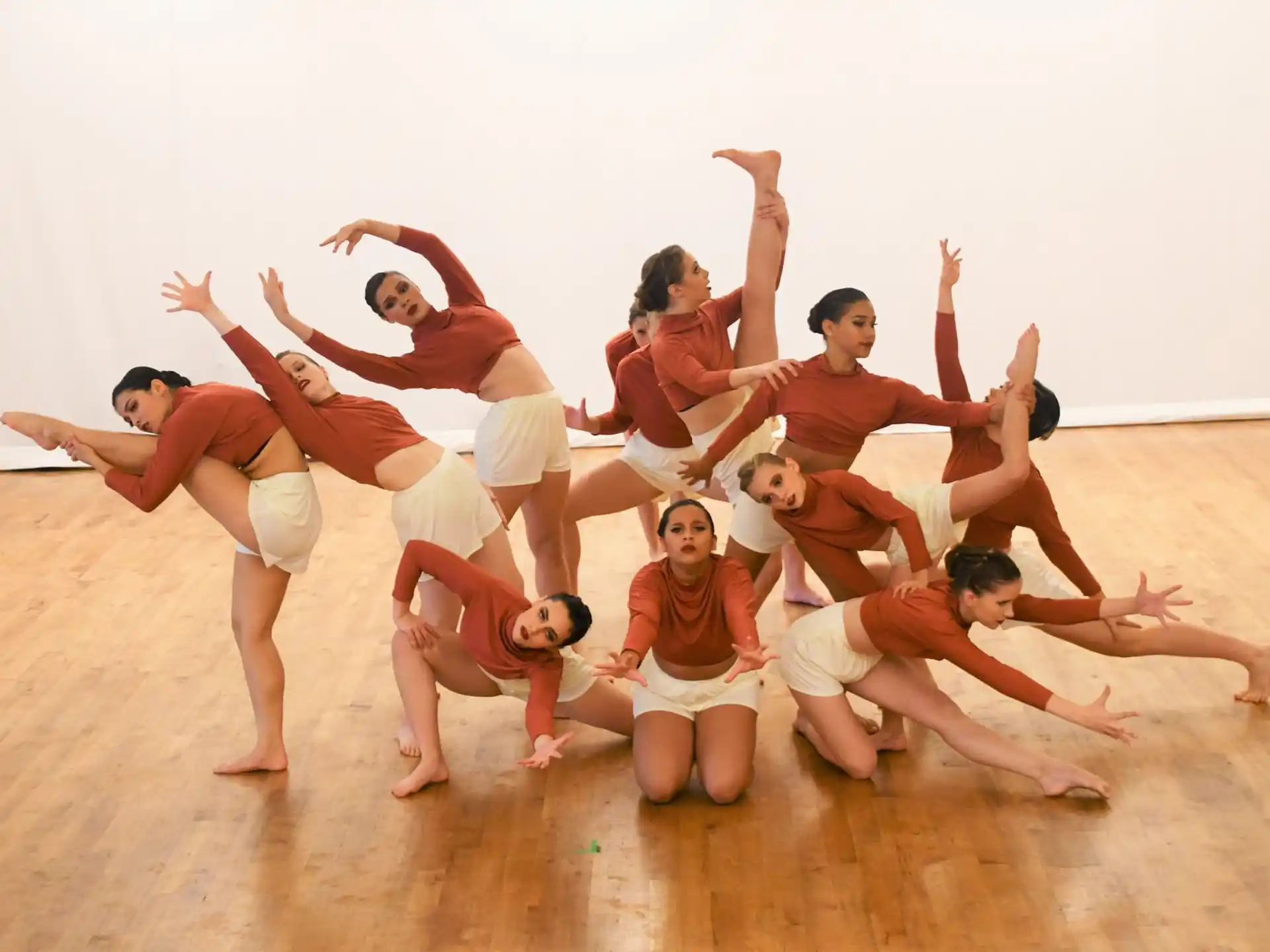 a group of people dancing