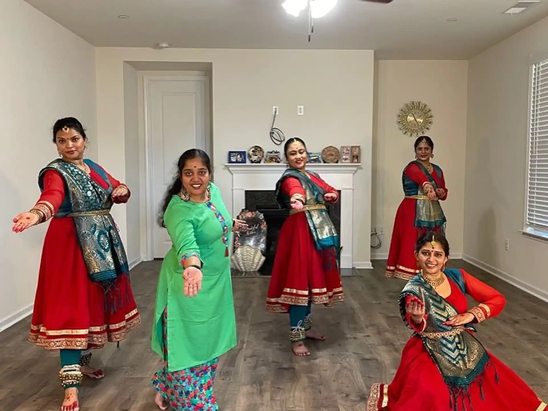 a group of women in traditional dress
