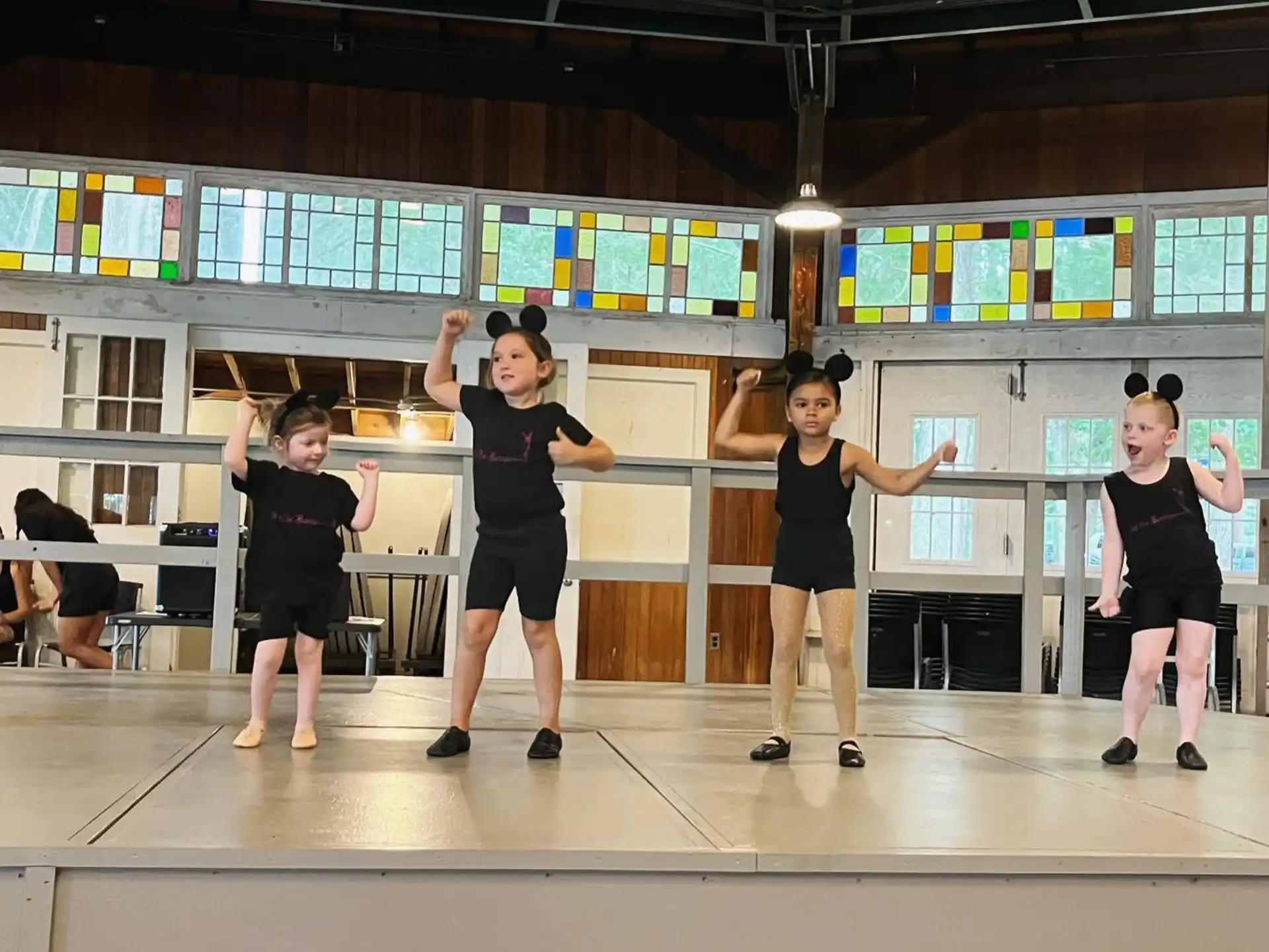 a group of women dancing
