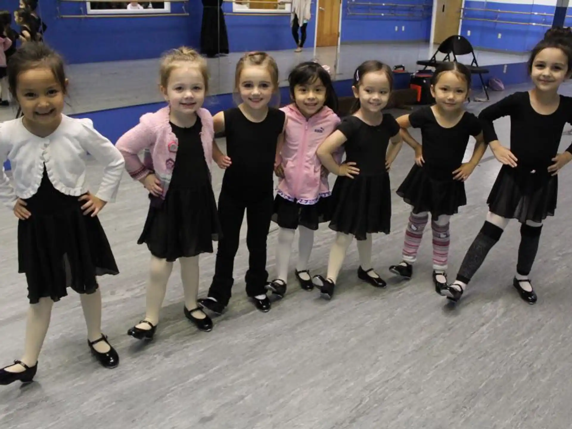 a group of children in a gym