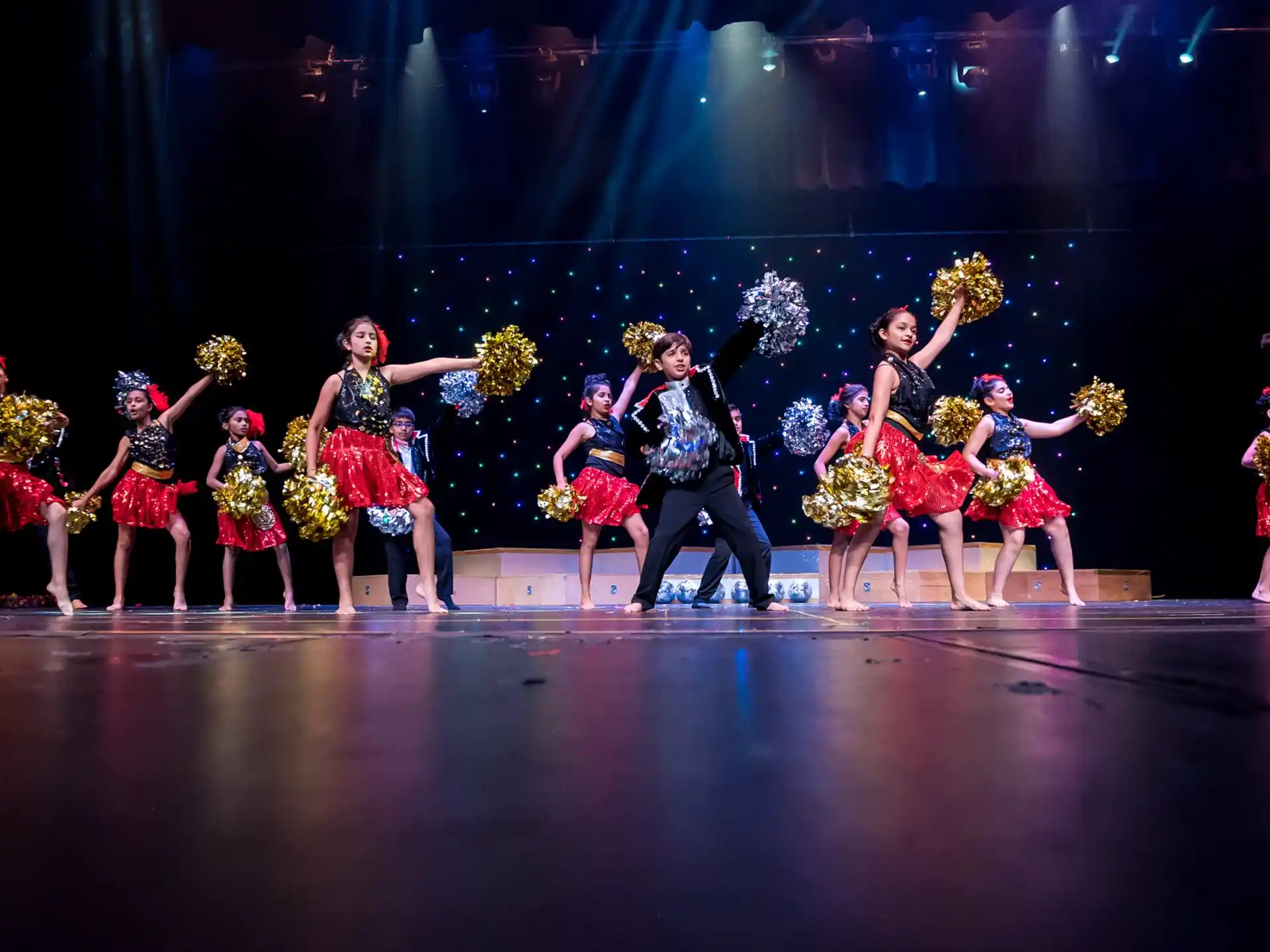 a group of people on a stage