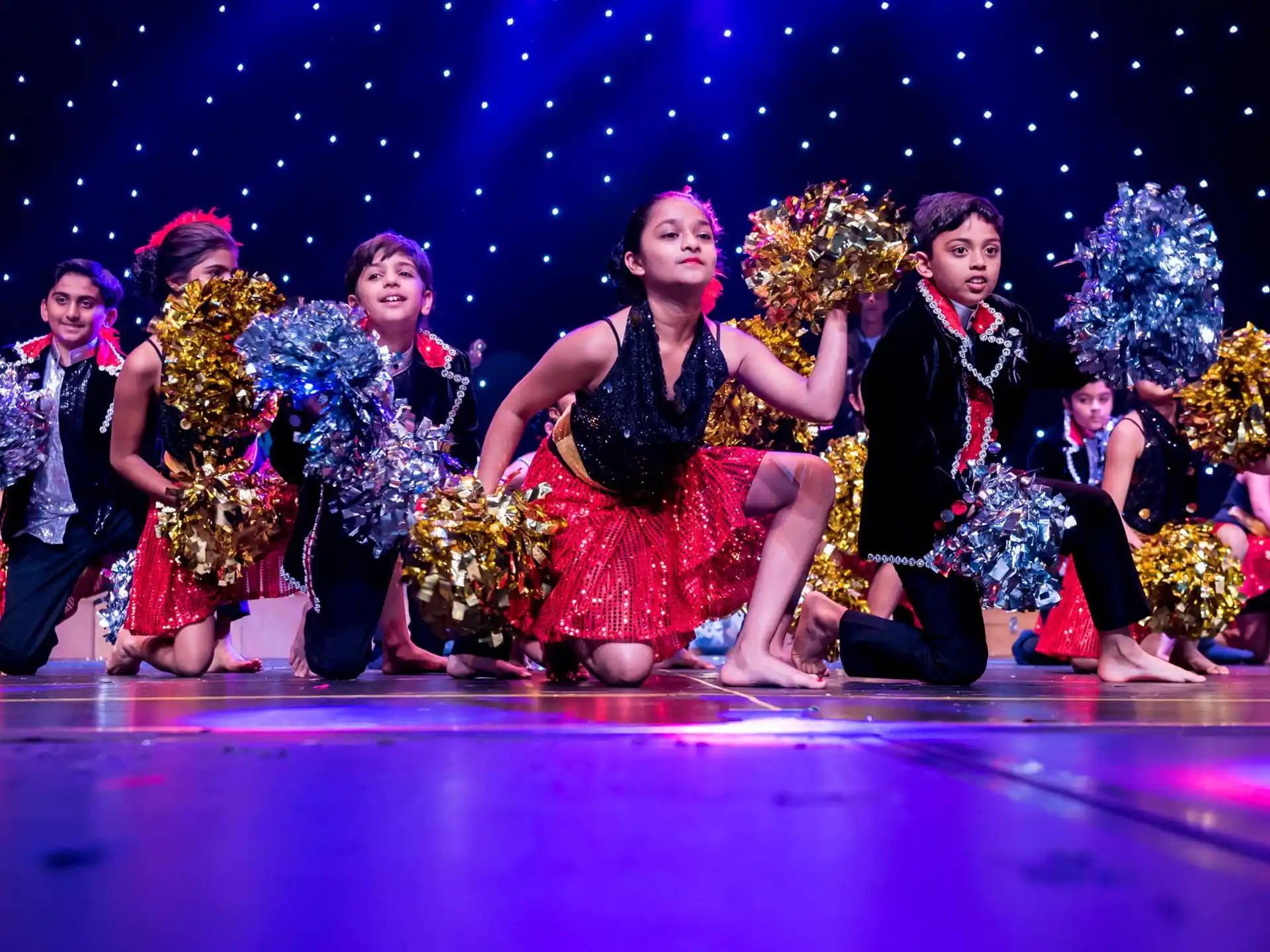 a group of people on a stage