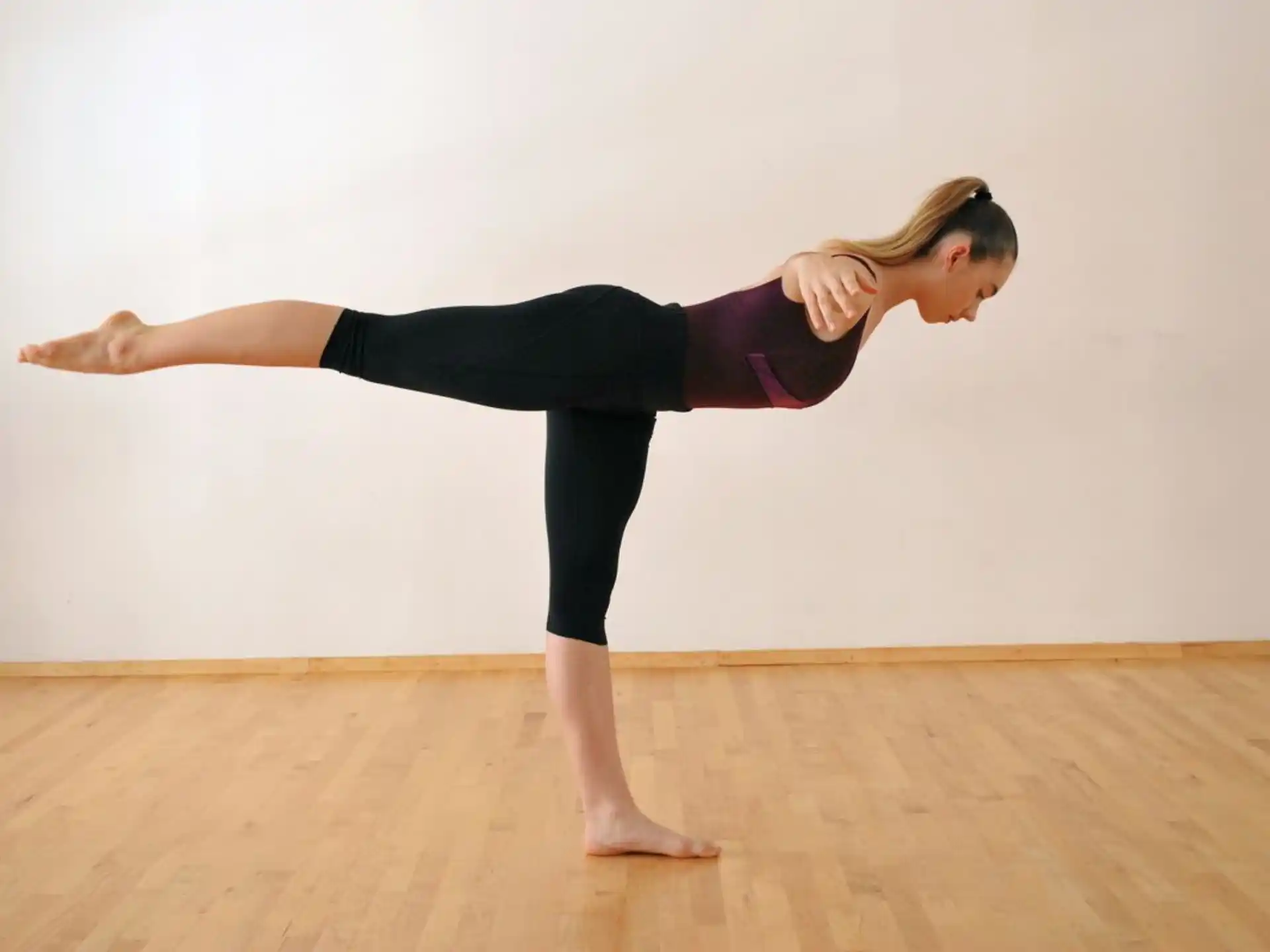 a person doing a yoga pose