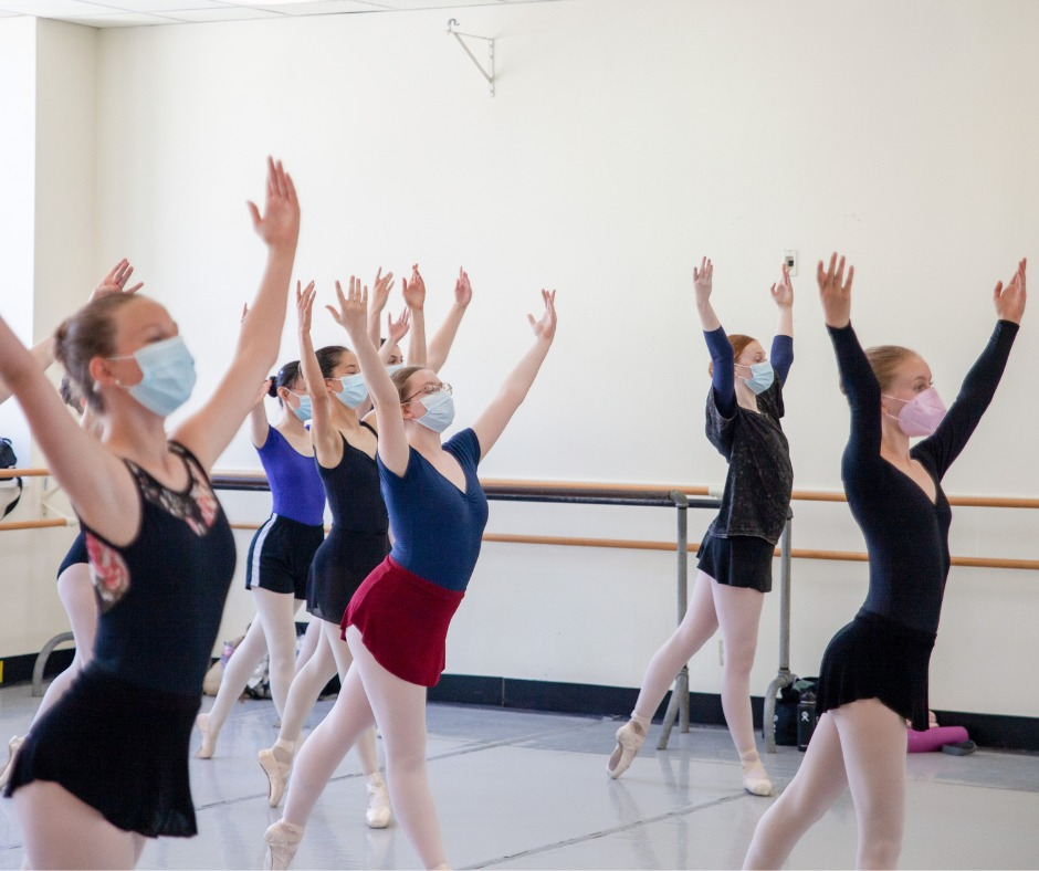 a group of women dancing