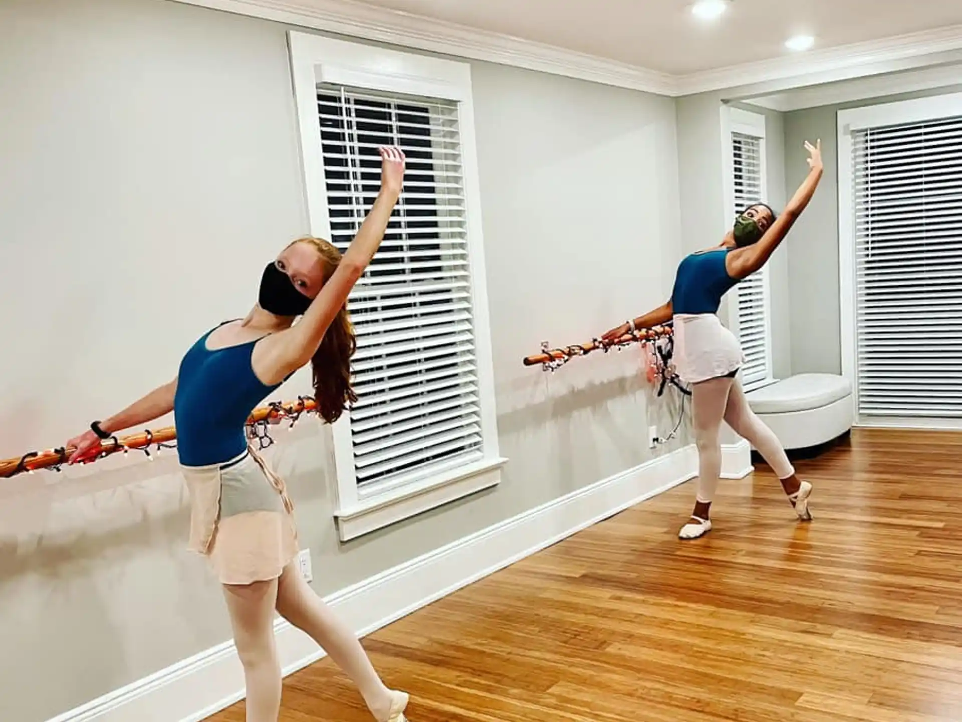 a group of women dancing