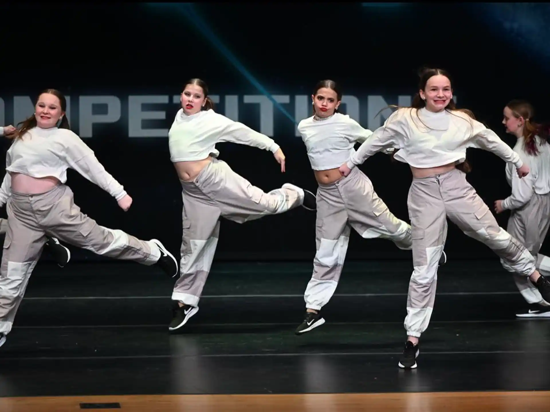 a group of people dancing