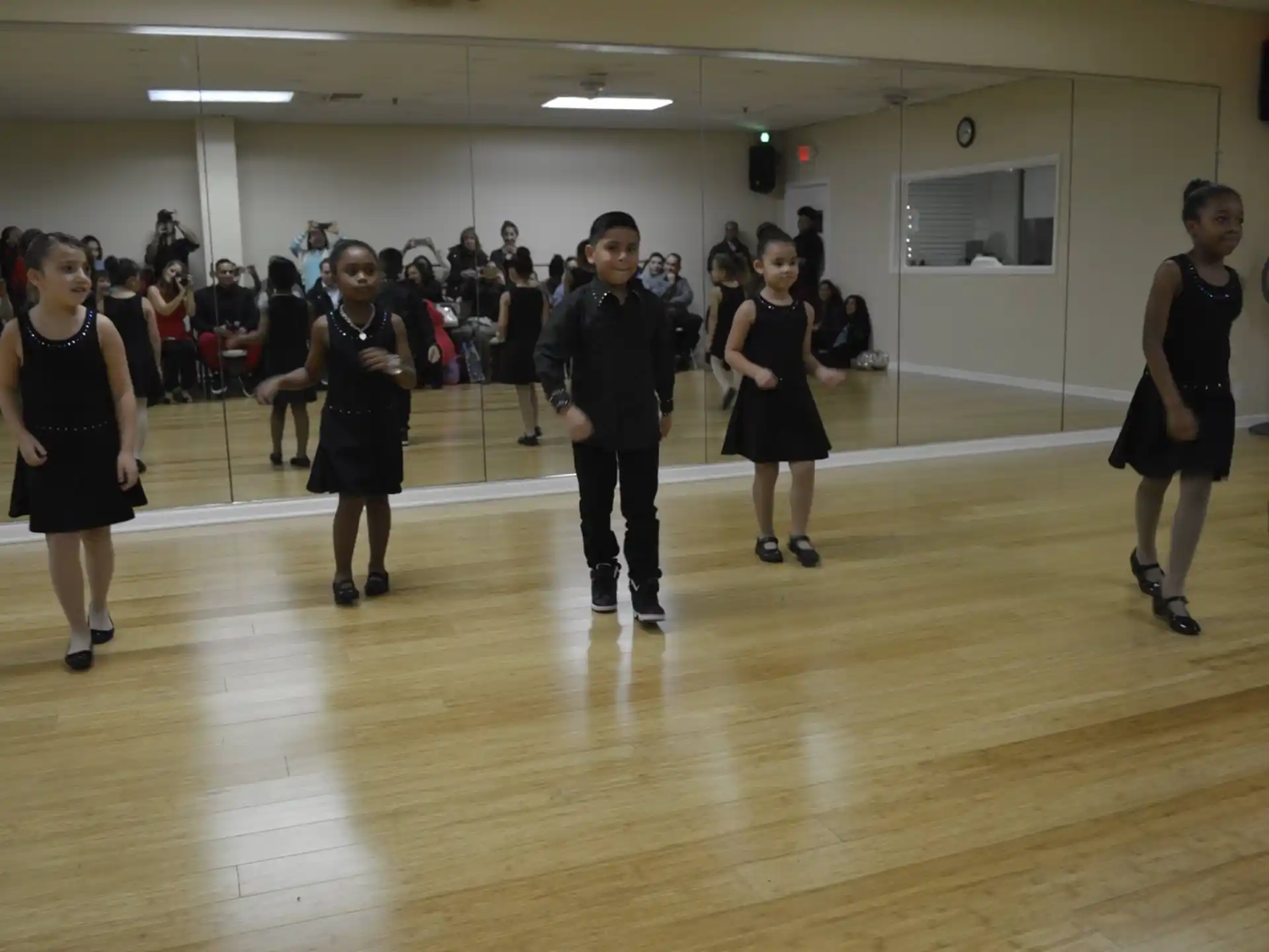 a group of people dancing