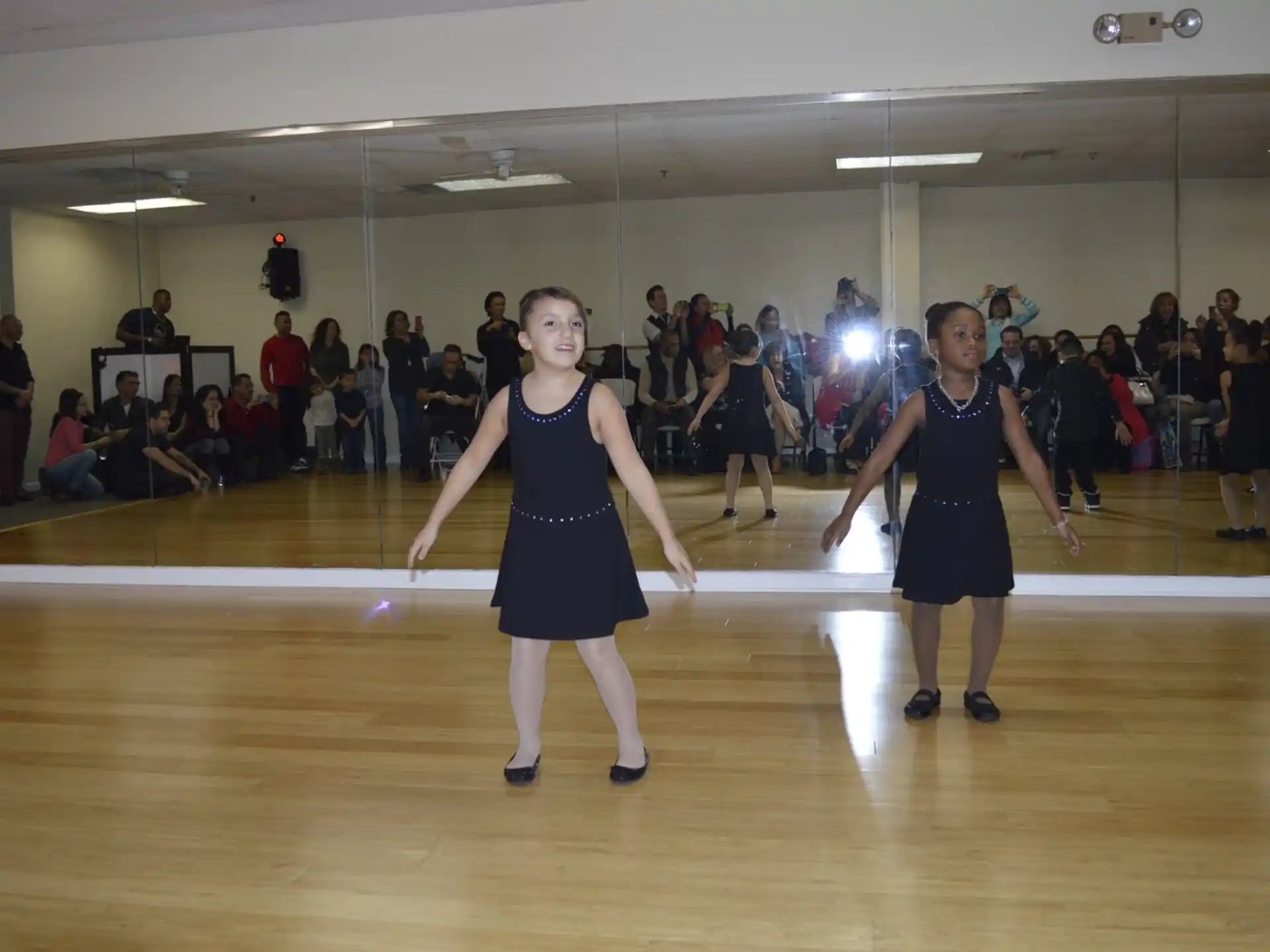 a group of people dancing